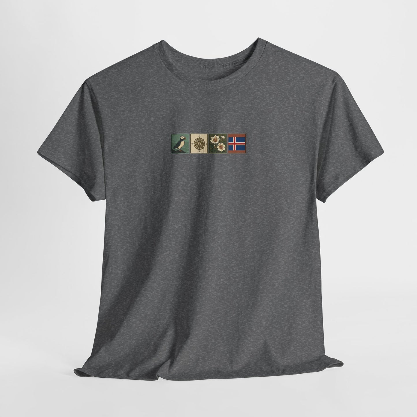 Iceland Vik - 4 panel front design - Unisex Heavy Cotton Tee