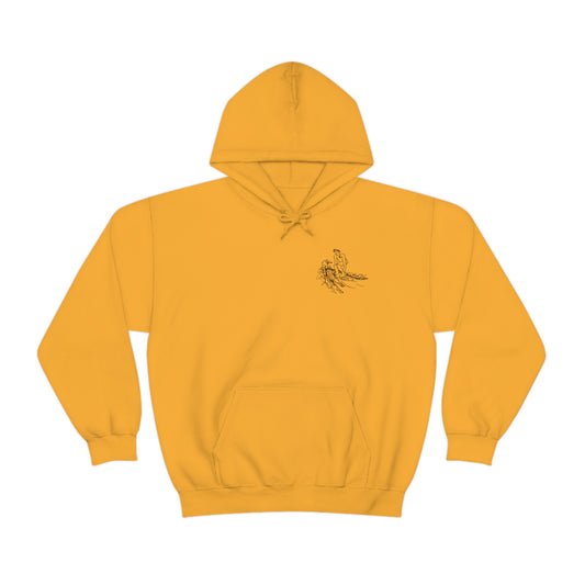 Manitowish Waters Surf Sketch Patch, Malibu Wakesetter - Unisex Heavyweight Hooded Sweatshirt