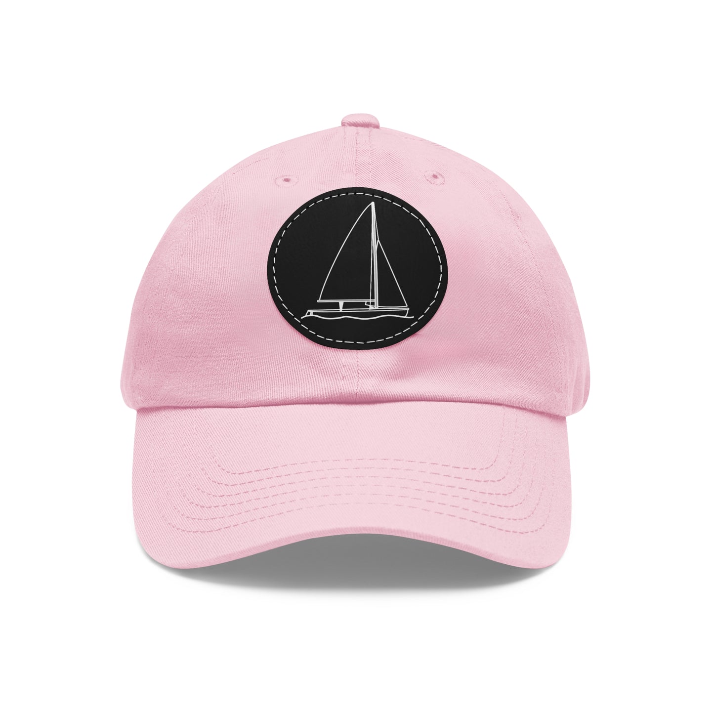 Sailboat 470 model Hat with Leather Patch (Round)