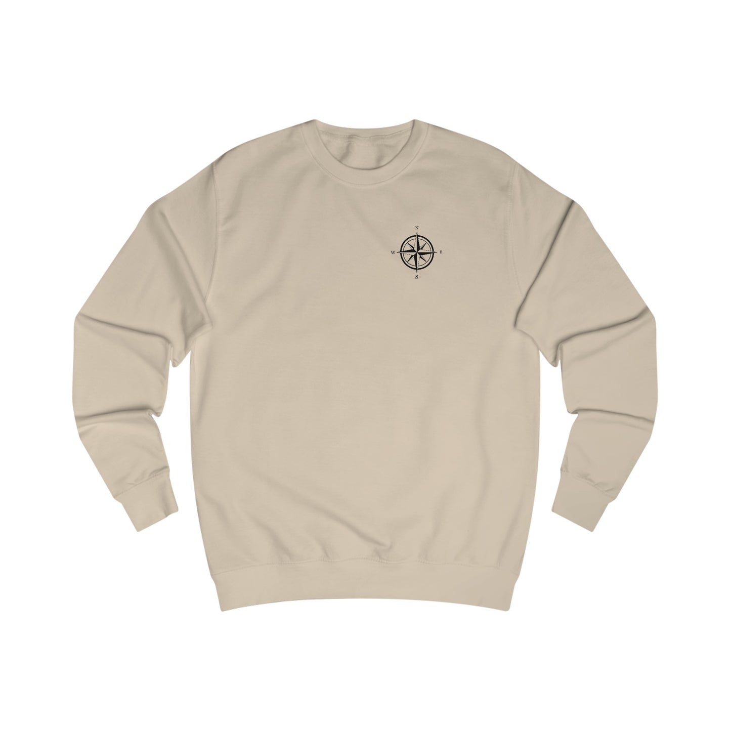 Bow fishing and Compass Rose Model - Men's Crewneck Sweatshirt