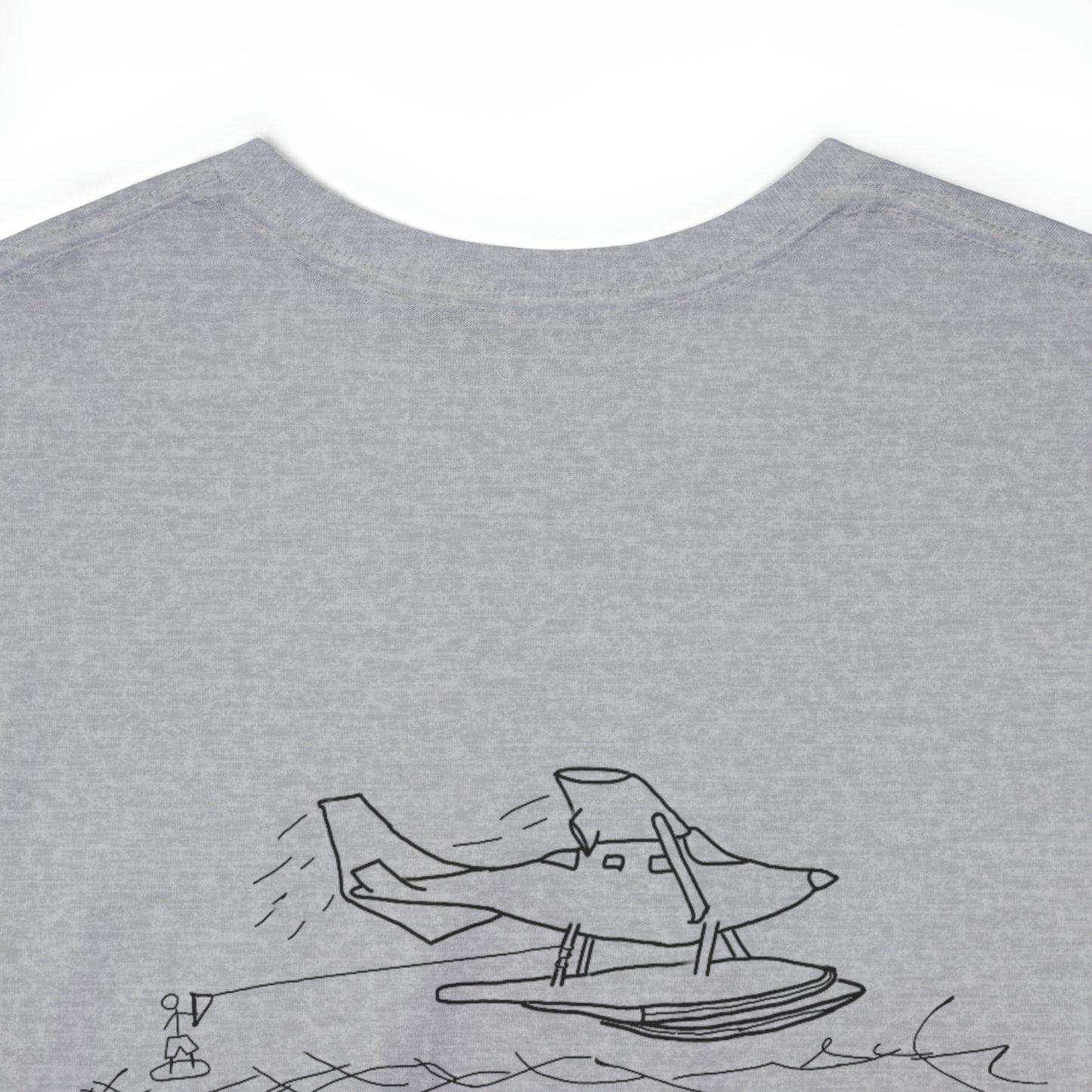 Float Plane - Lac LaBelle Unisex Heavyweight Short Sleeve Tee