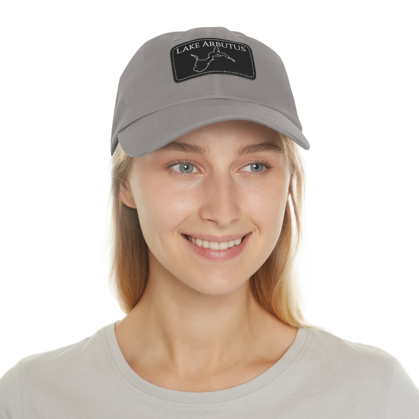 Lake Arbutus Embroidered Hat with Leather Patch