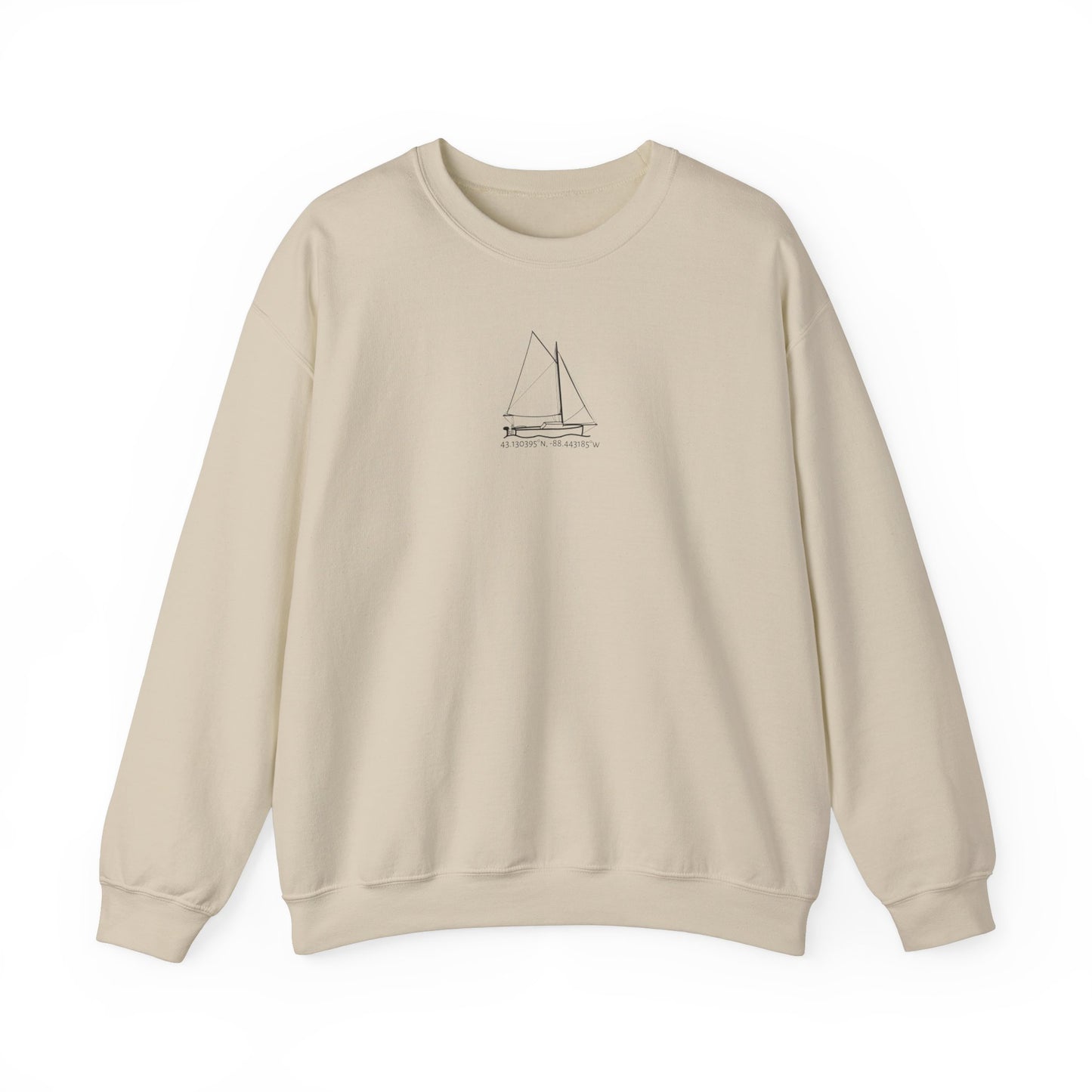 Sailboat With Motor Unisex Heavy Blend™ Crewneck Sweatshirt