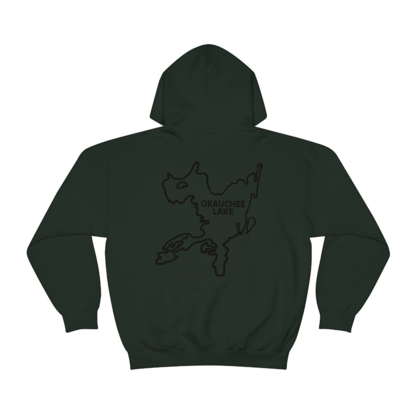 Okauchee Lake, Falling Off Standup Jetski - Unisex Heavy Blend Hooded Sweatshirt
