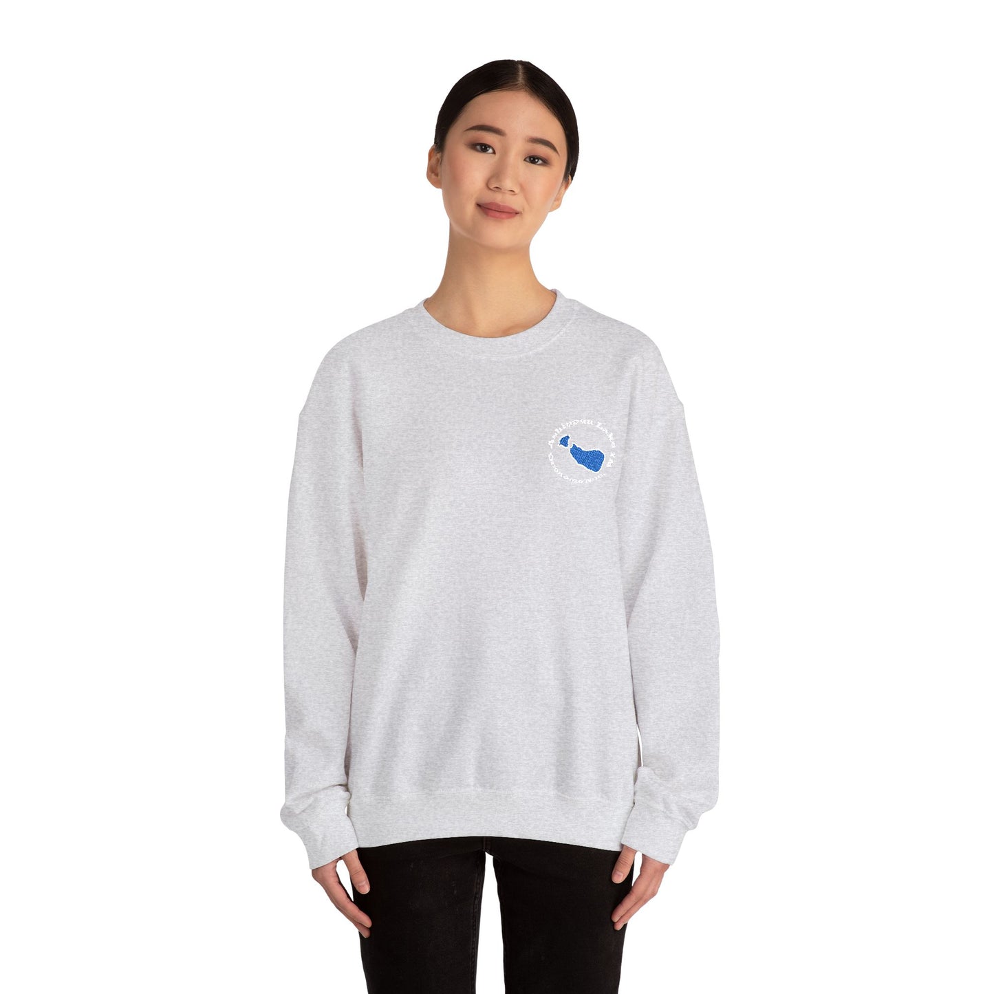 Ashippun Lake Embroidered Crewneck