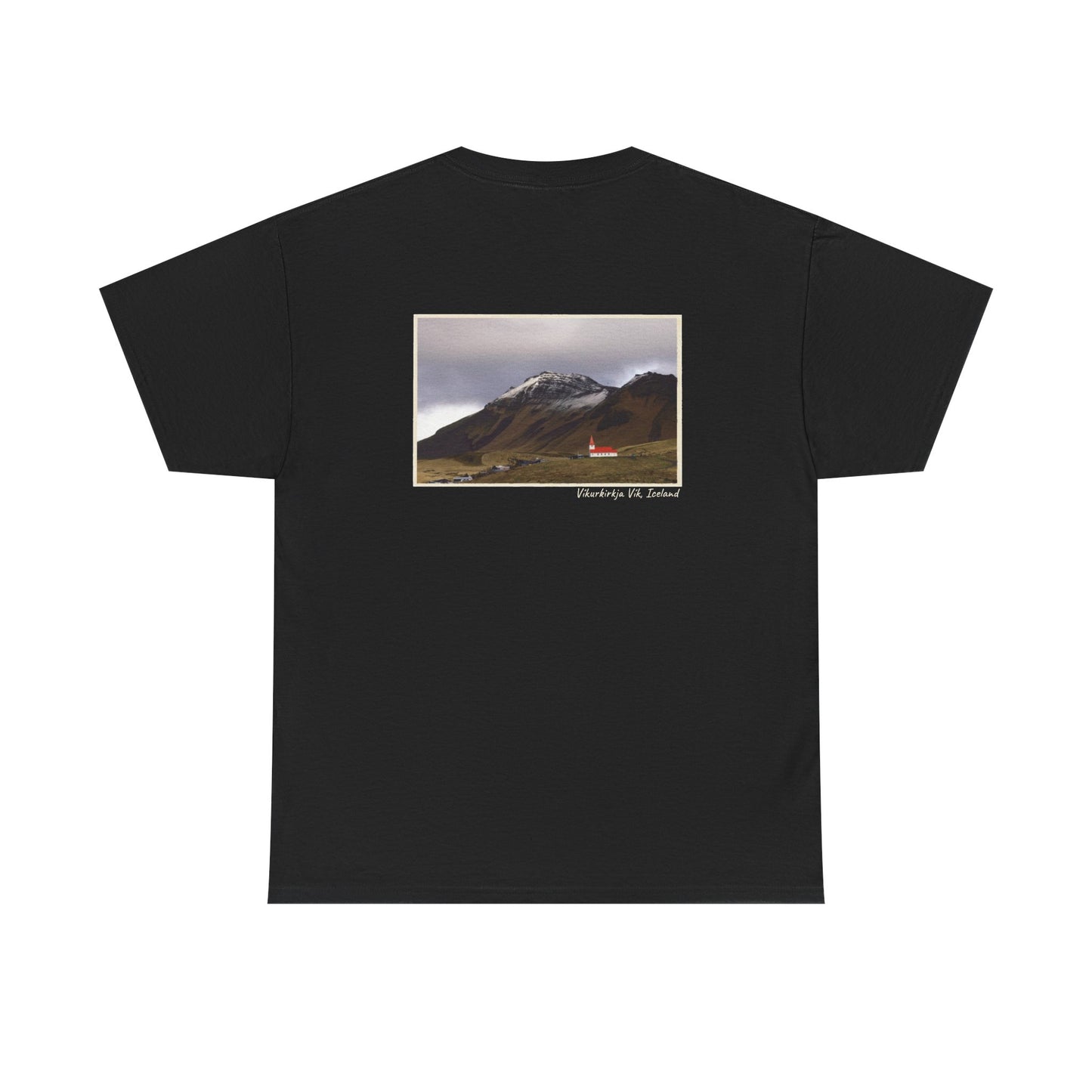Iceland Vik - 4 panel front design - Unisex Heavy Cotton Tee