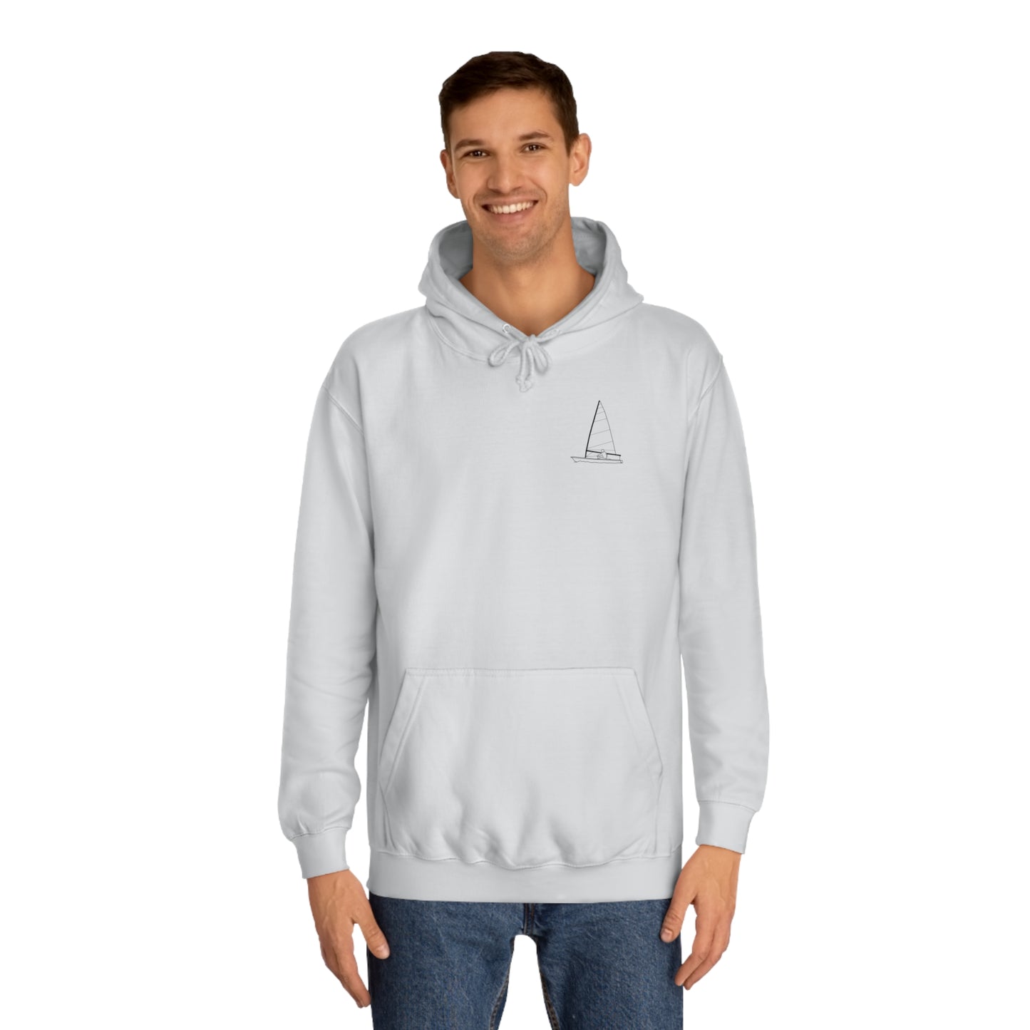 Sailboat Patch, LaBelle Yacht Club - Unisex Hoodie Medium Weight