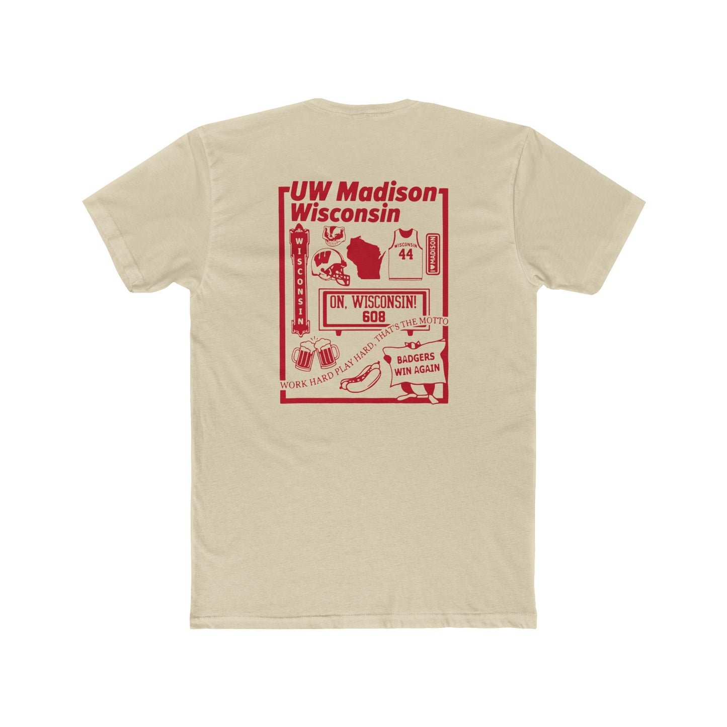 ToOrder Wisconsin Badgers Icon Tee — Gildan Softstyle