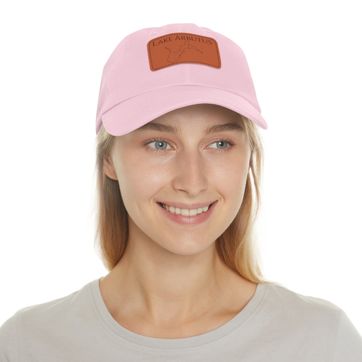 Lake Arbutus Embroidered Hat with Leather Patch