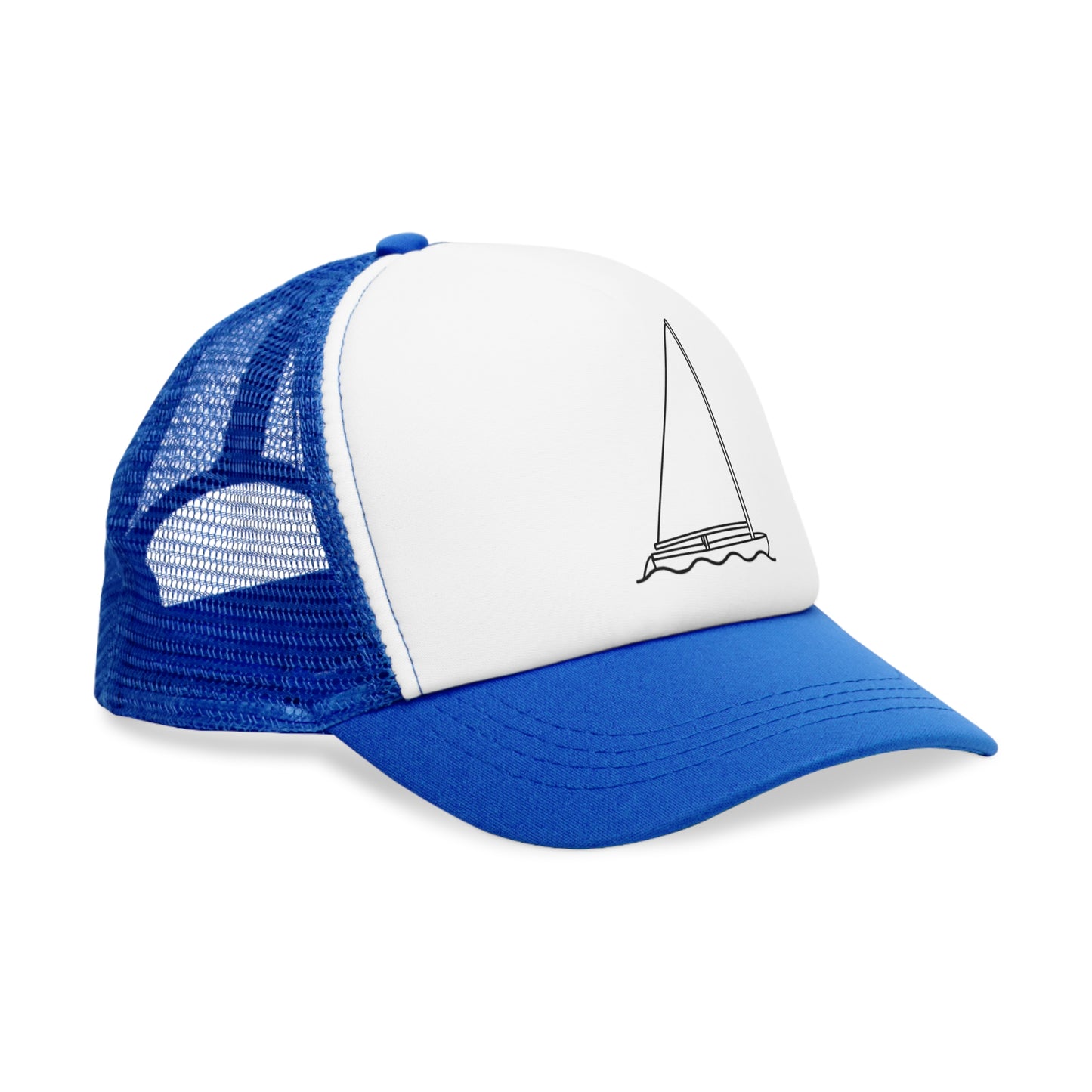 Sailboat Finn Model Mesh Trucker Cap