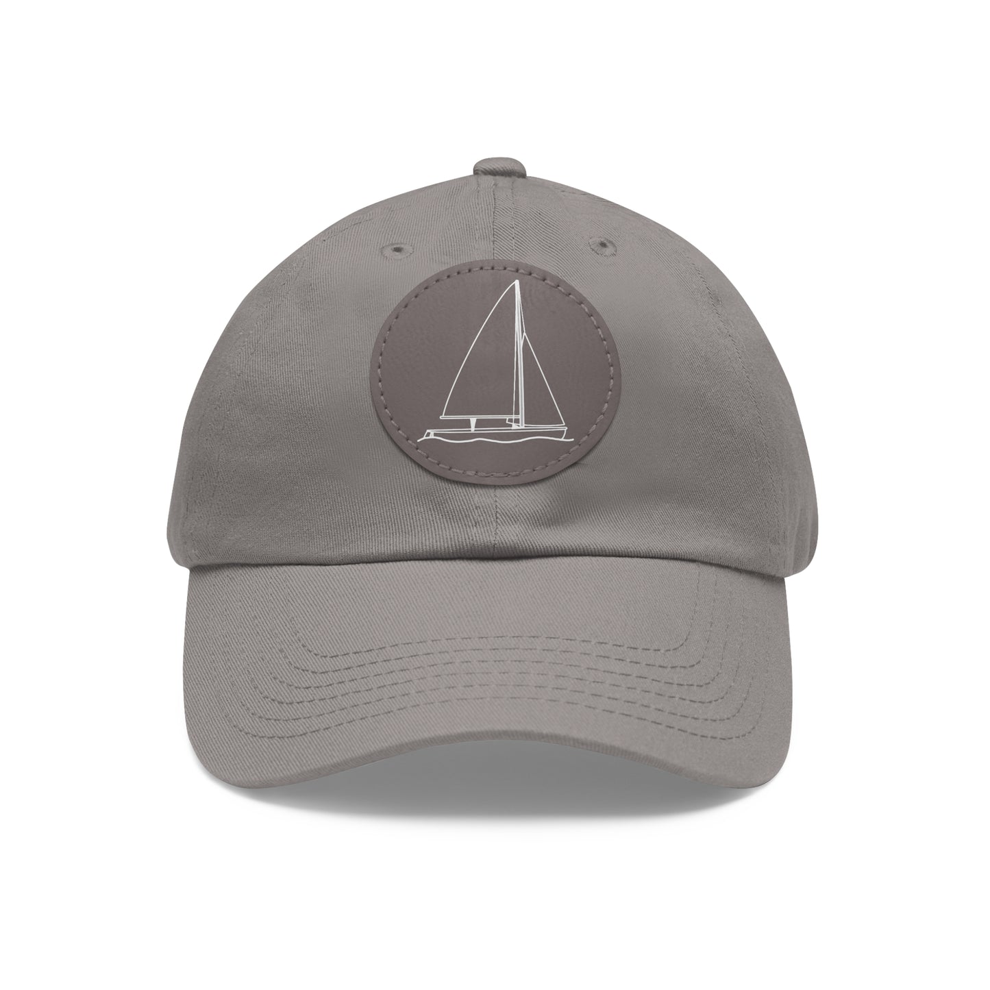 Sailboat 470 model Hat with Leather Patch (Round)