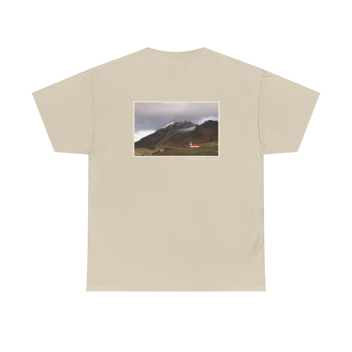 Iceland Vik - 4 panel front design - Unisex Heavy Cotton Tee