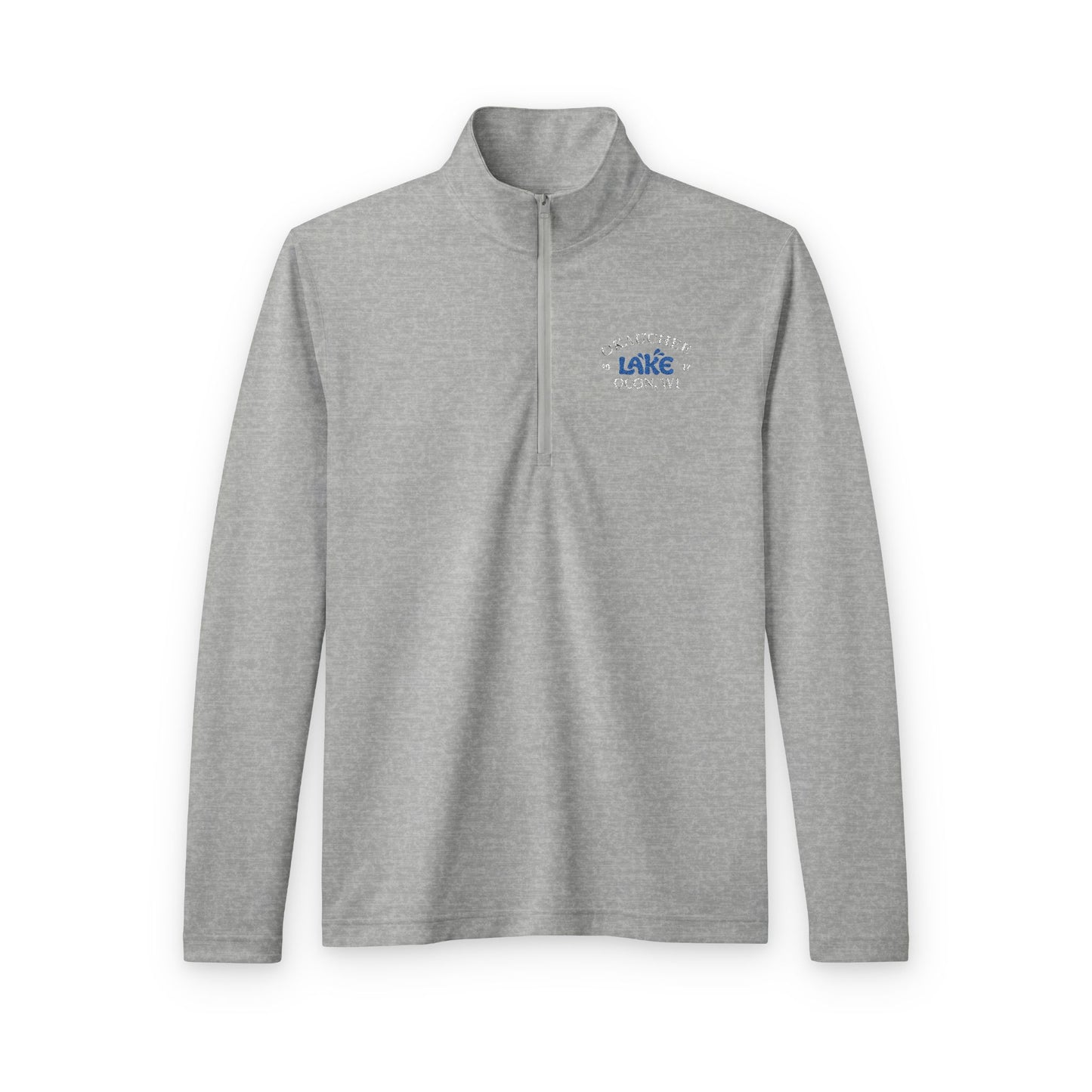 Okauchee 'Lake' ebroidered Heathered Quarter-Zip Pullover