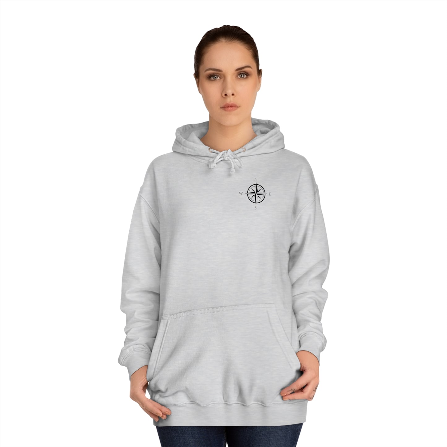 Manitowish Waters Compass Rose Patch - Unisex Hoodie Medium Weight