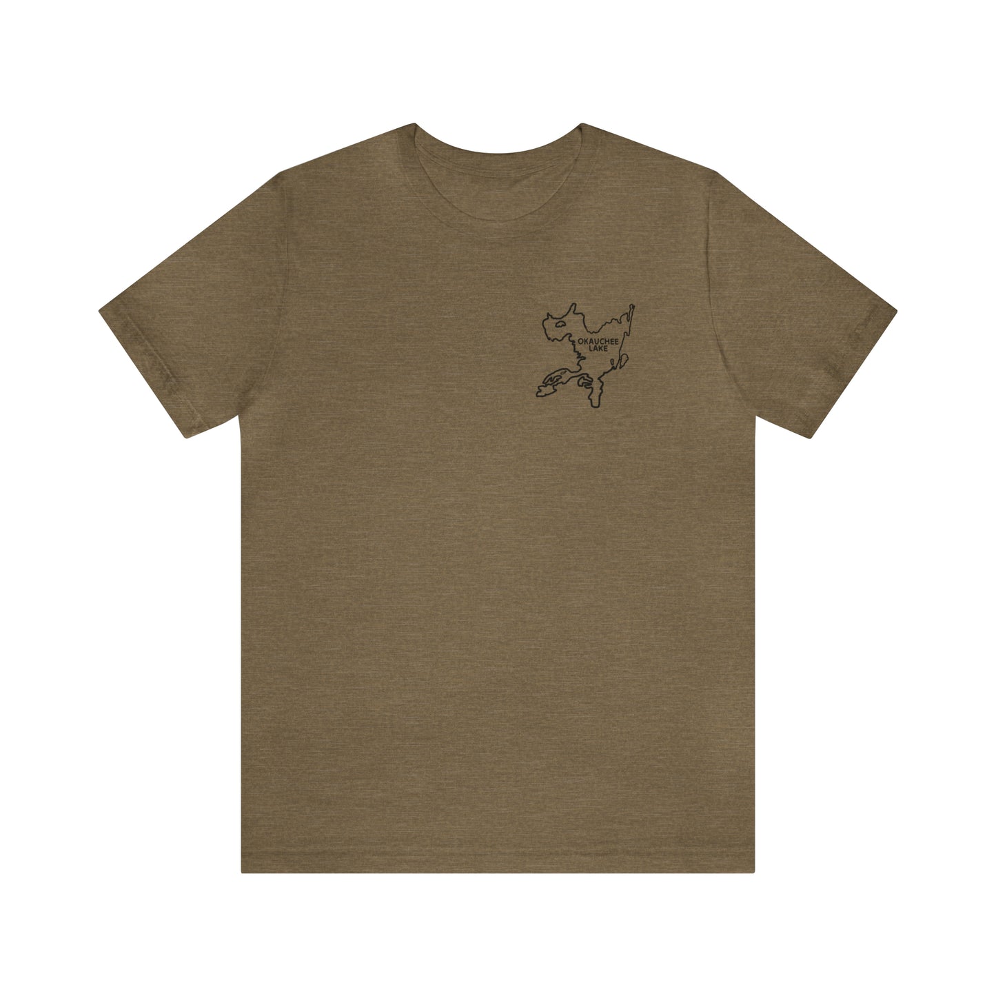 Okauchee Lake, Surfing Sketch - Unisex Lightweight Short Sleeve Tee