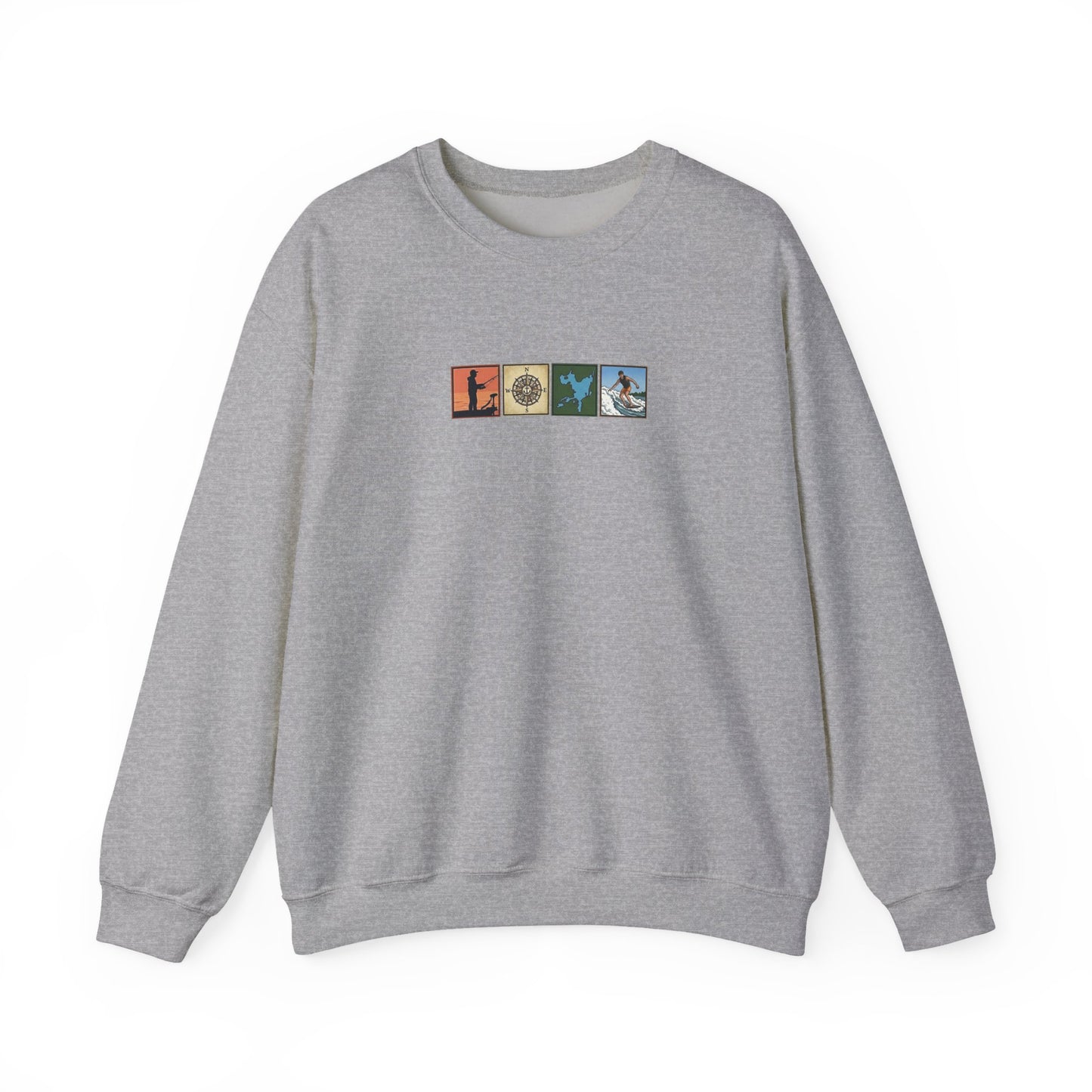 Okauchee Lake "Icons Style" - Gildan Crewneck Sweatshirt