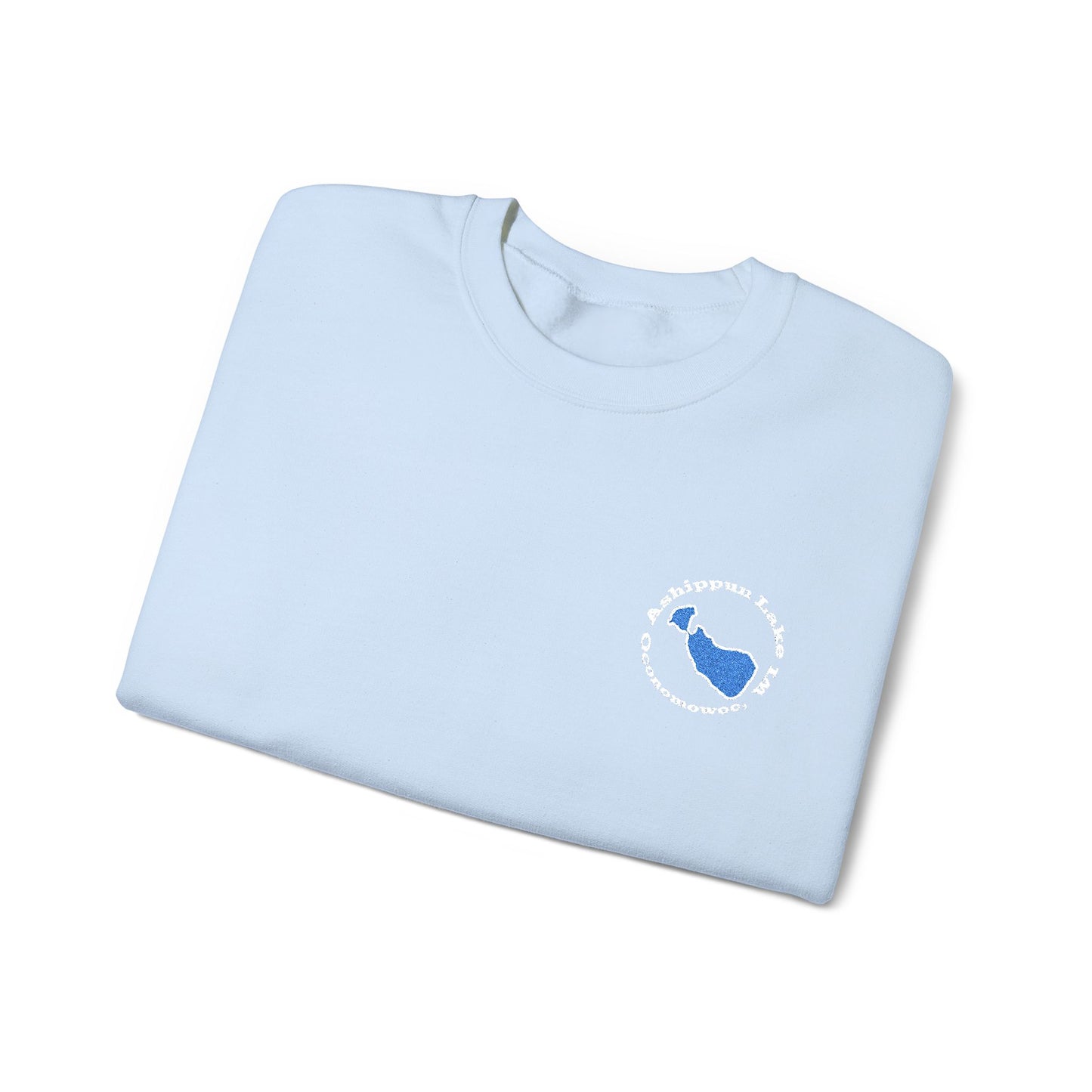 Ashippun Lake Embroidered Crewneck