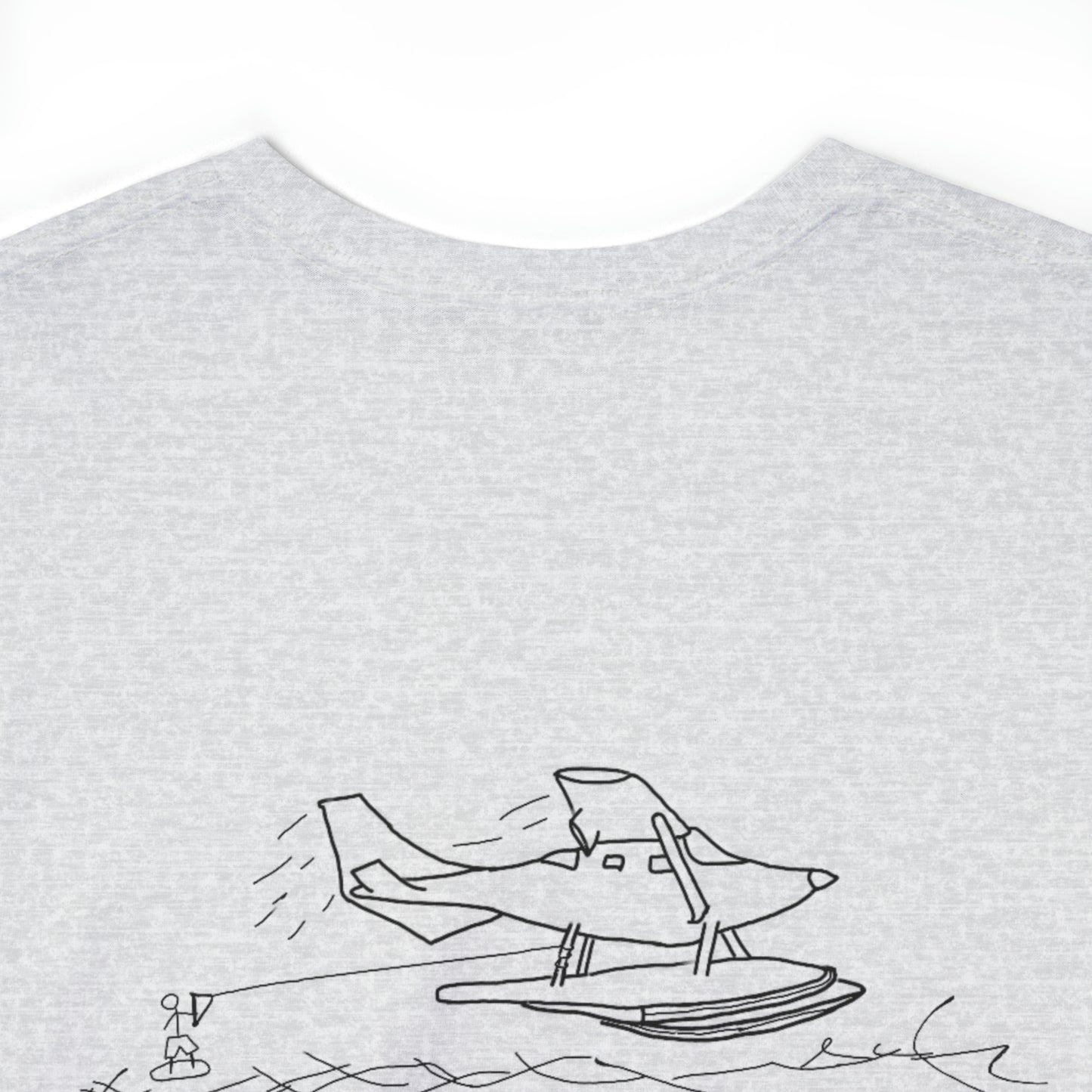 Float Plane - Lac LaBelle Unisex Heavyweight Short Sleeve Tee