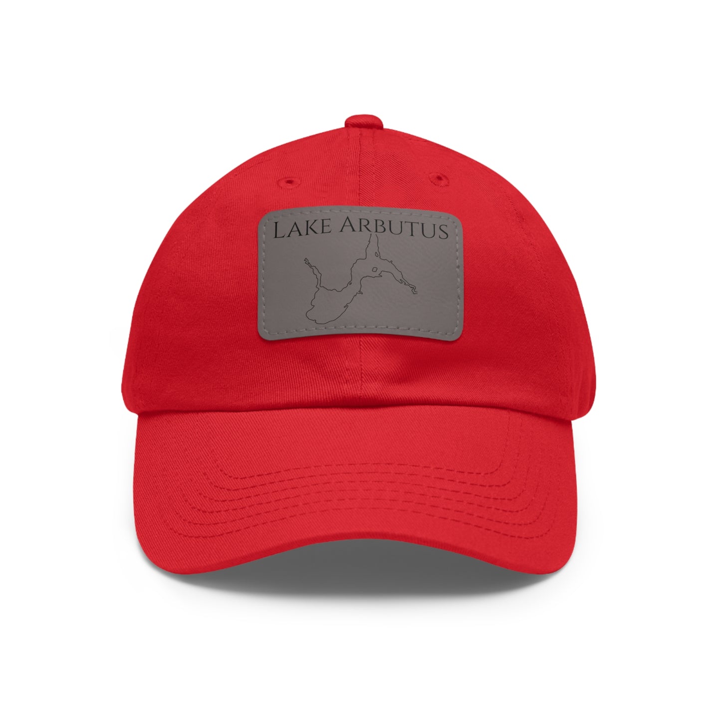 Lake Arbutus Embroidered Hat with Leather Patch