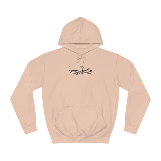 Manitowish Waters Kayak Dog - Unisex Hoodie Regular Medium Weight