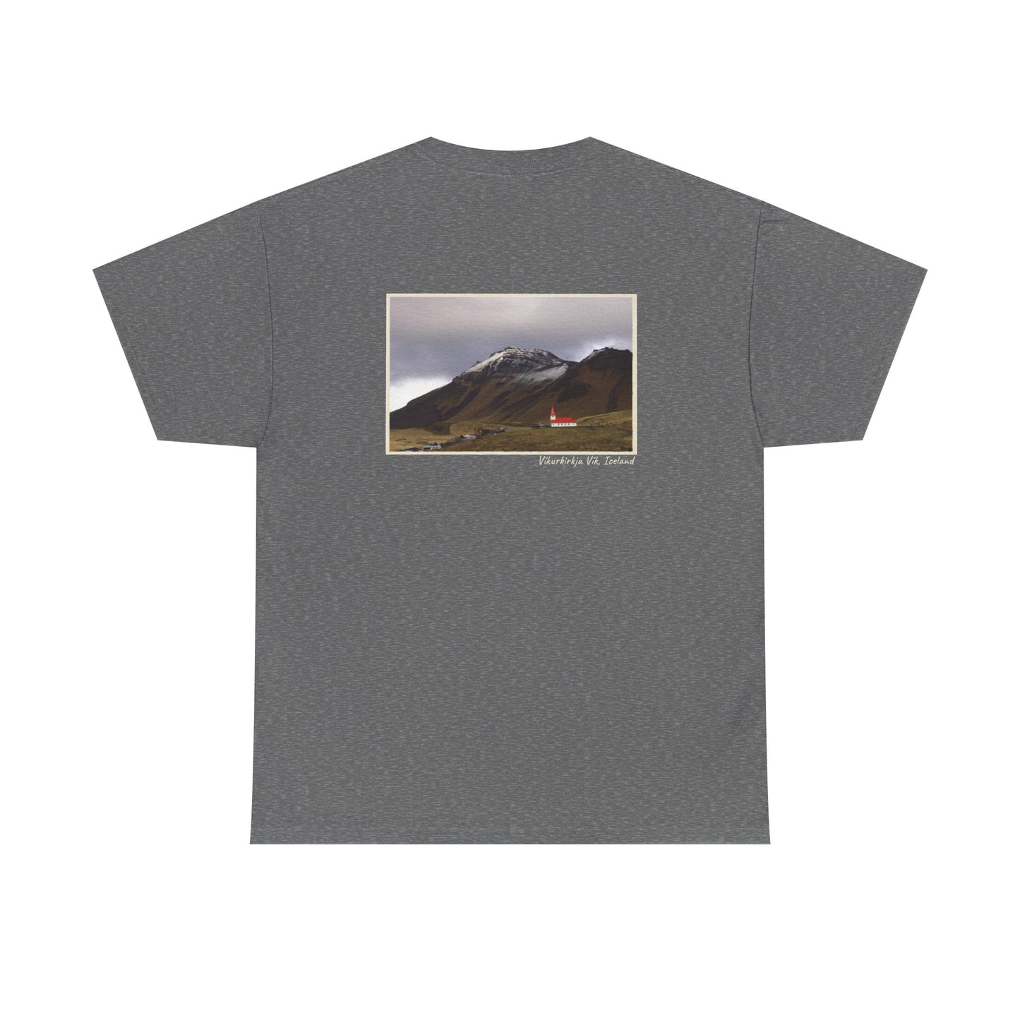 Iceland Vik - 4 panel front design - Unisex Heavy Cotton Tee