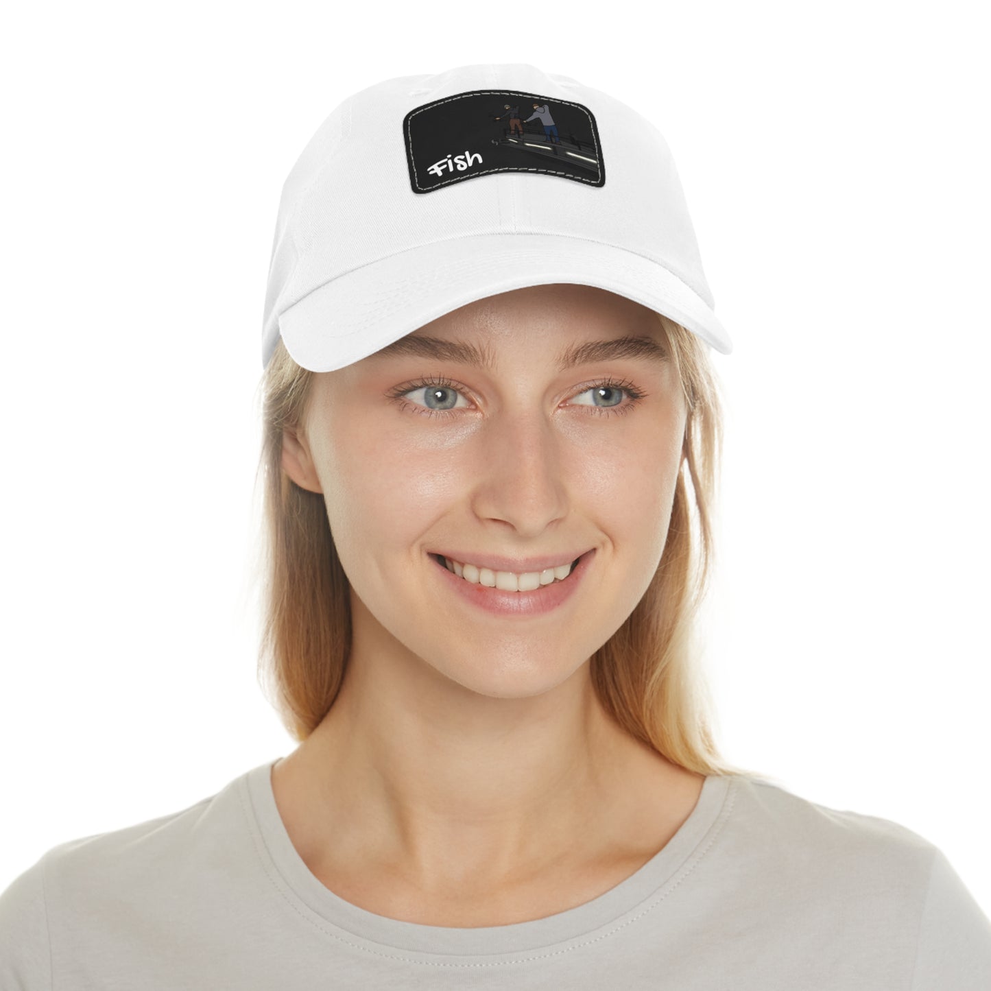 Bow fishing Hat with Leather Patch