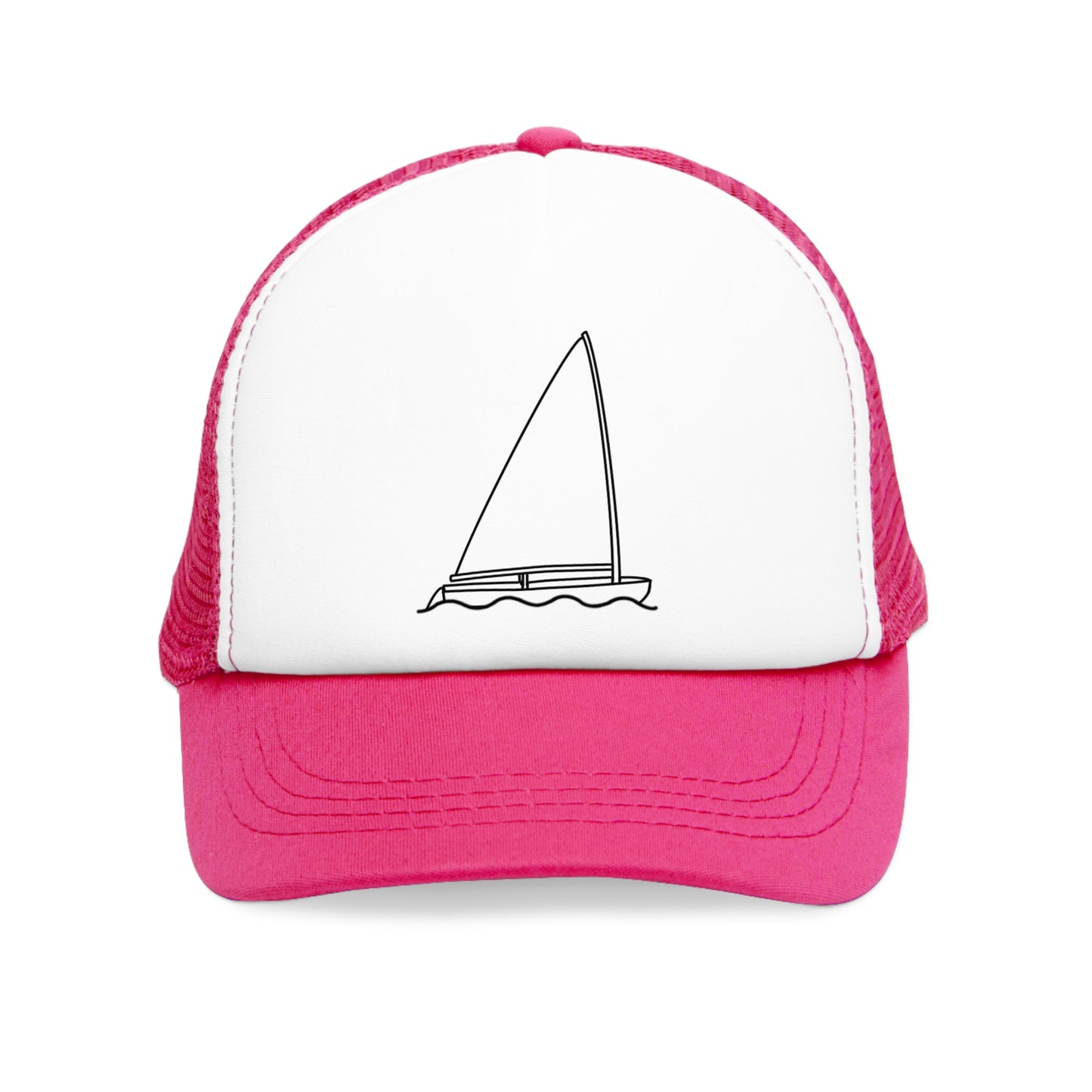 Sailboat Finn Model Mesh Trucker Cap