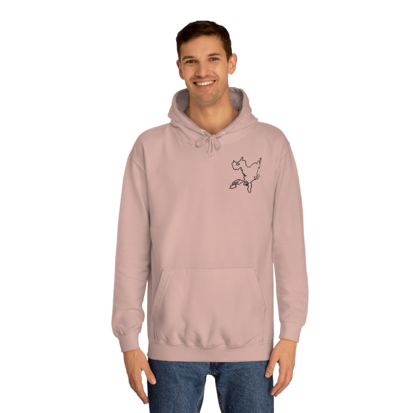 G21 Boat With Dogs Back - Okauchee Lake Unisex Hoodie Medium Weight