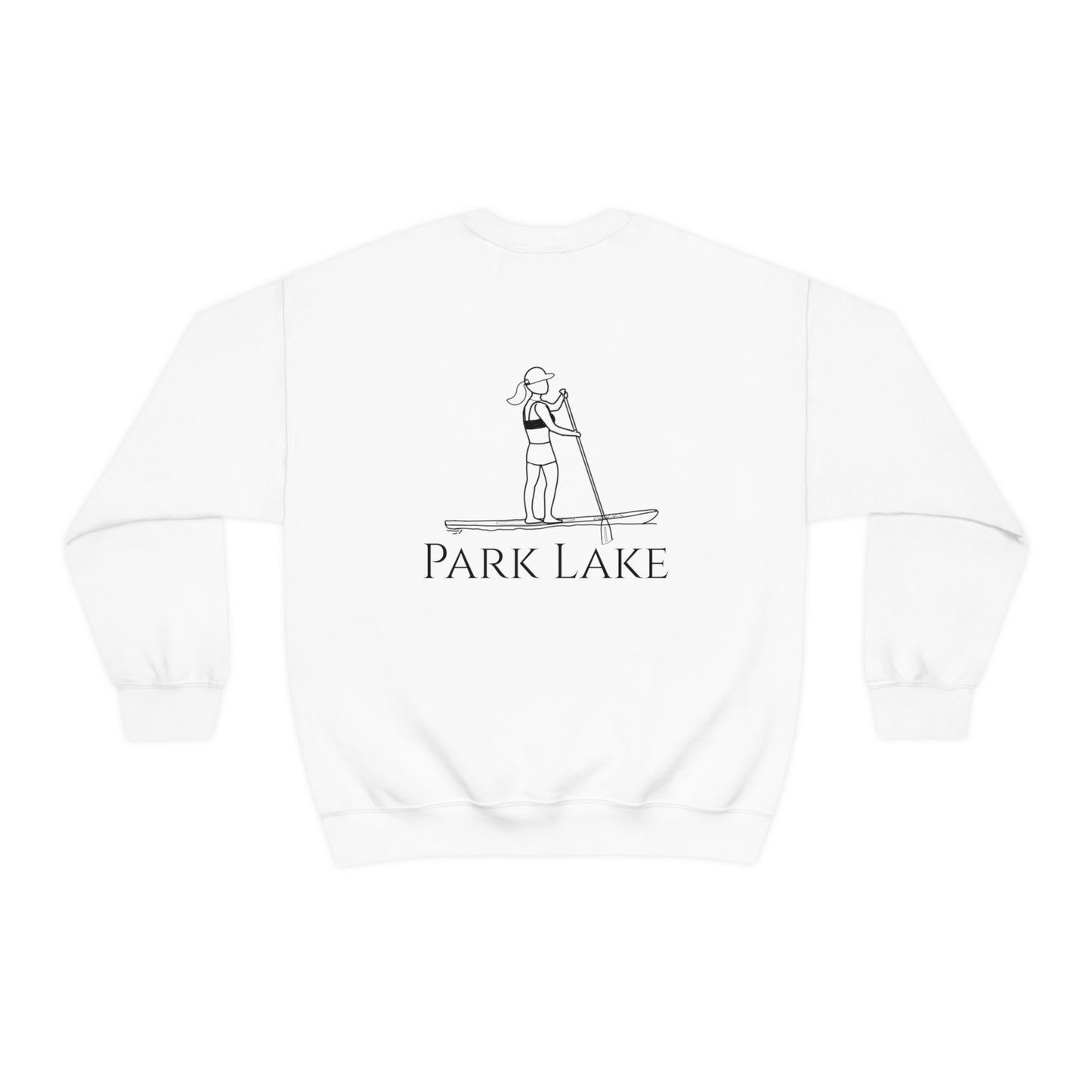 Paddle Board Girl - Park Lake Unisex Heavy Blend™ Crewneck Sweatshirt