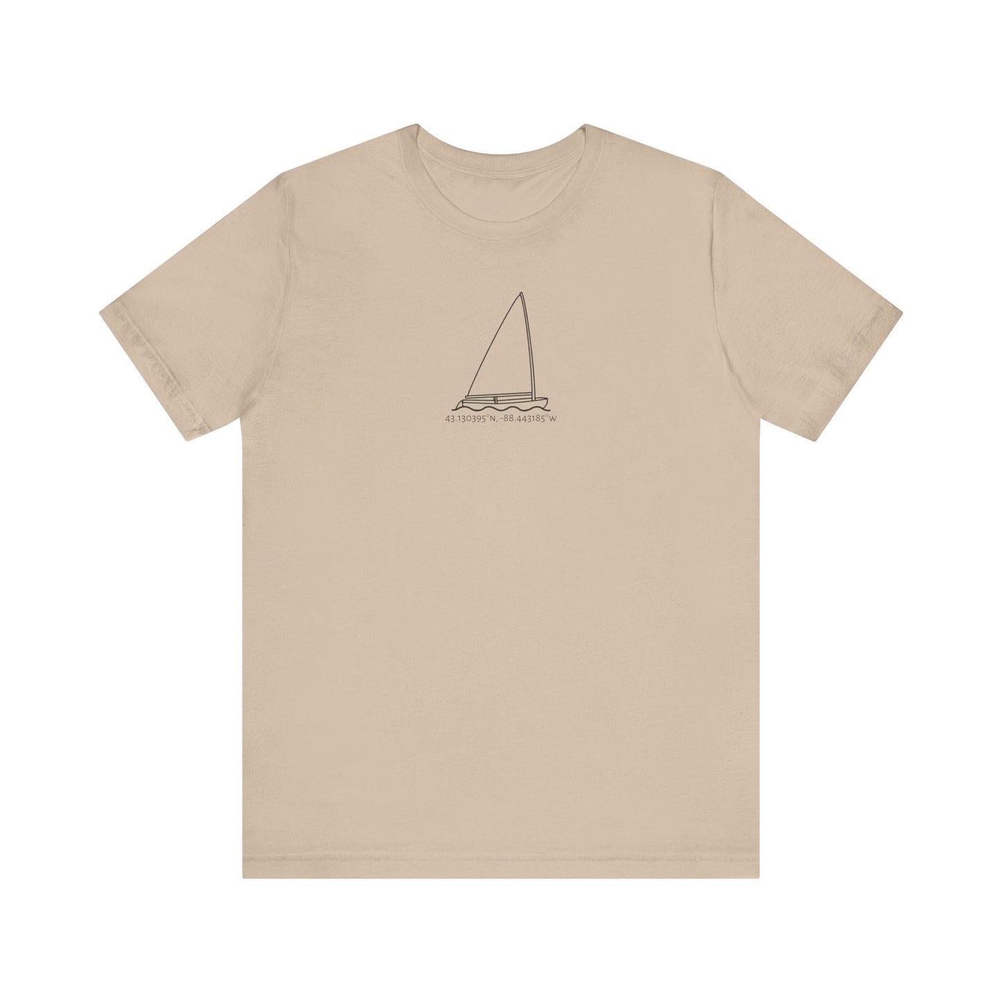 Sailboat Finn Model Type Unisex Lightweight Short Sleeve Tee