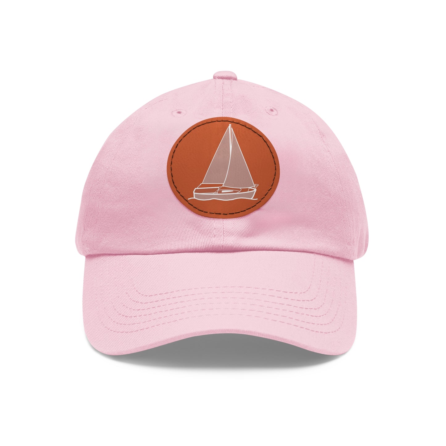 Sailboat Comfort model Hat with Leather Patch (Round)