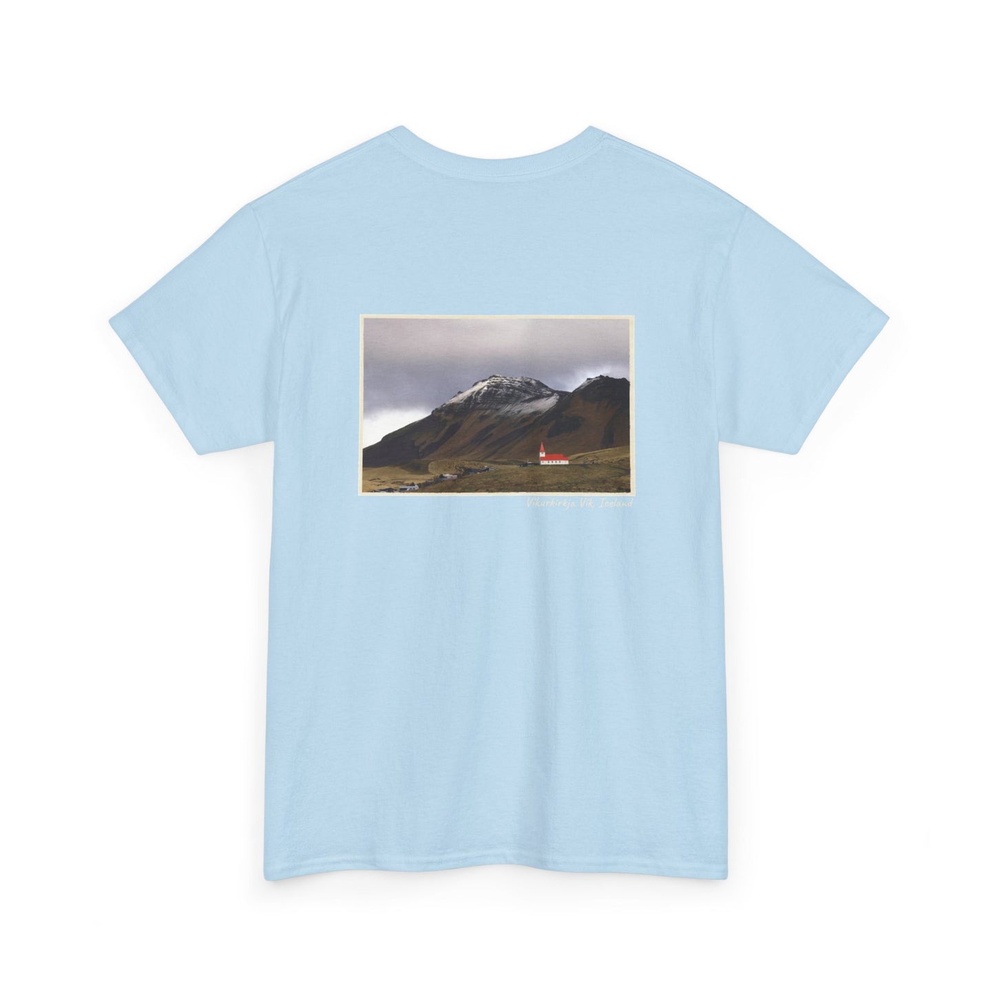 Iceland Vik - 4 panel front design - Unisex Heavy Cotton Tee