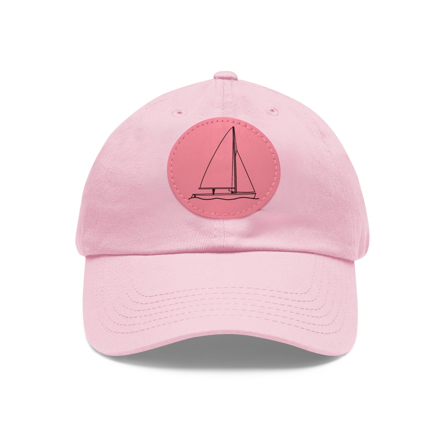 Sailboat 470 model Hat with Leather Patch (Round)