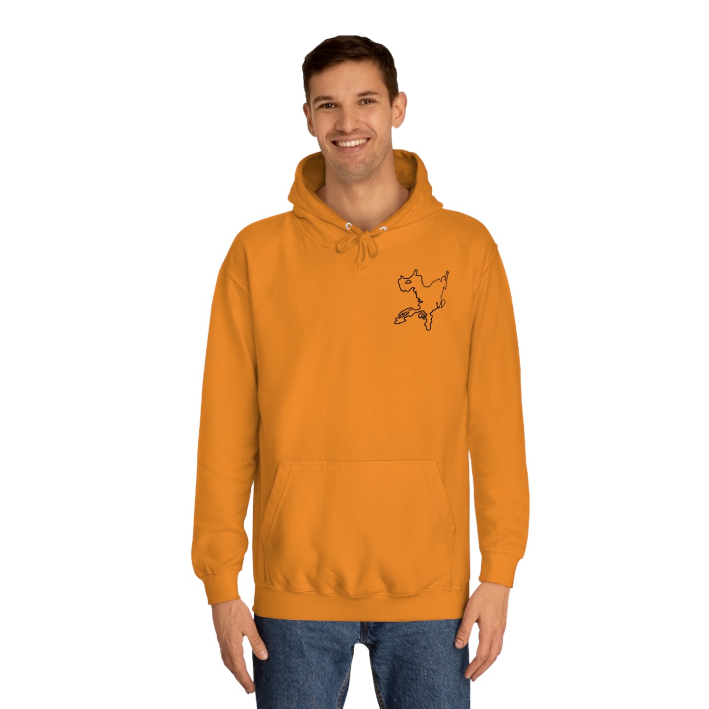 G21 Boat With Dogs Back - Okauchee Lake Unisex Hoodie Medium Weight