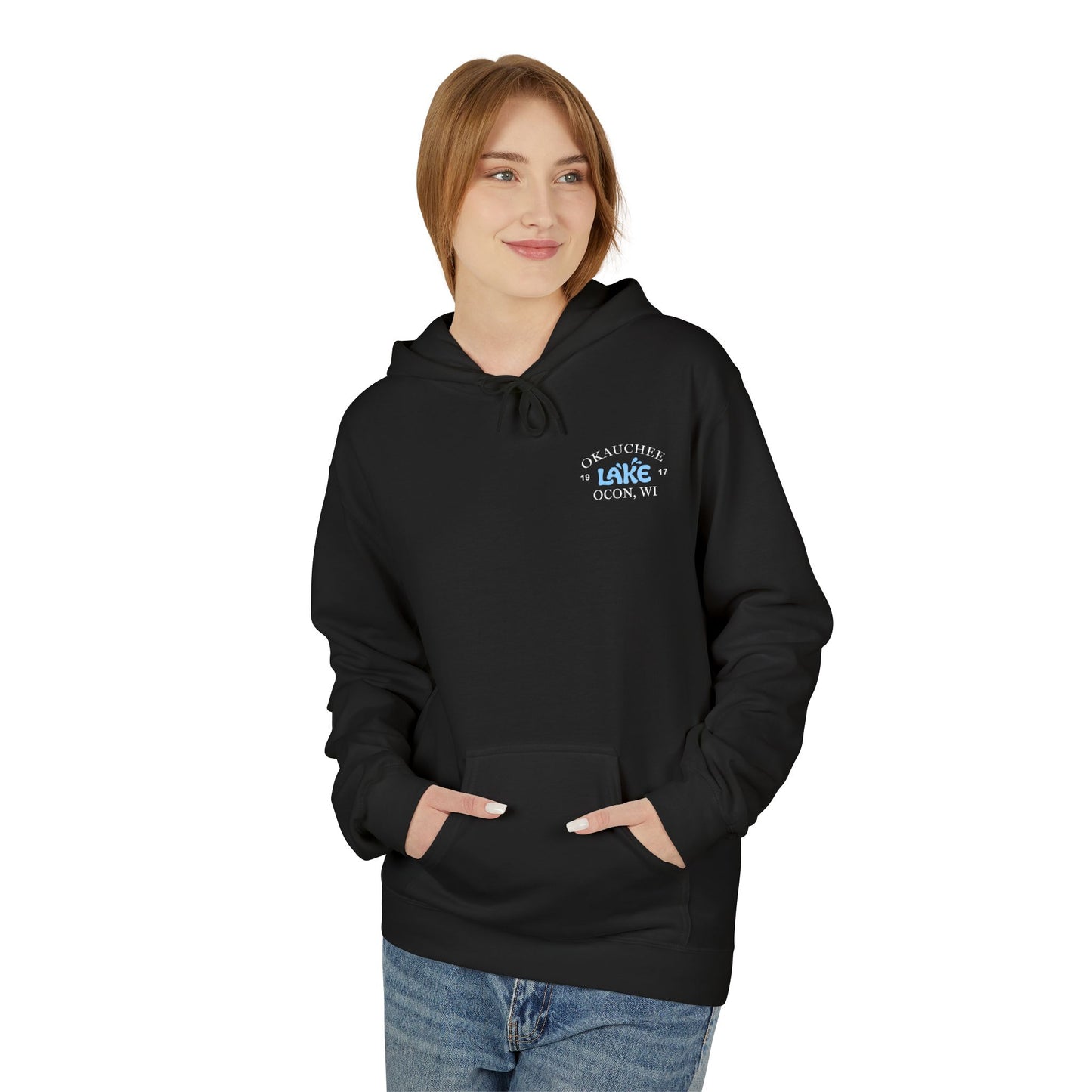 Okauchee Lake Midweight Travel Hoodie -  BD Style #1 (Icons)