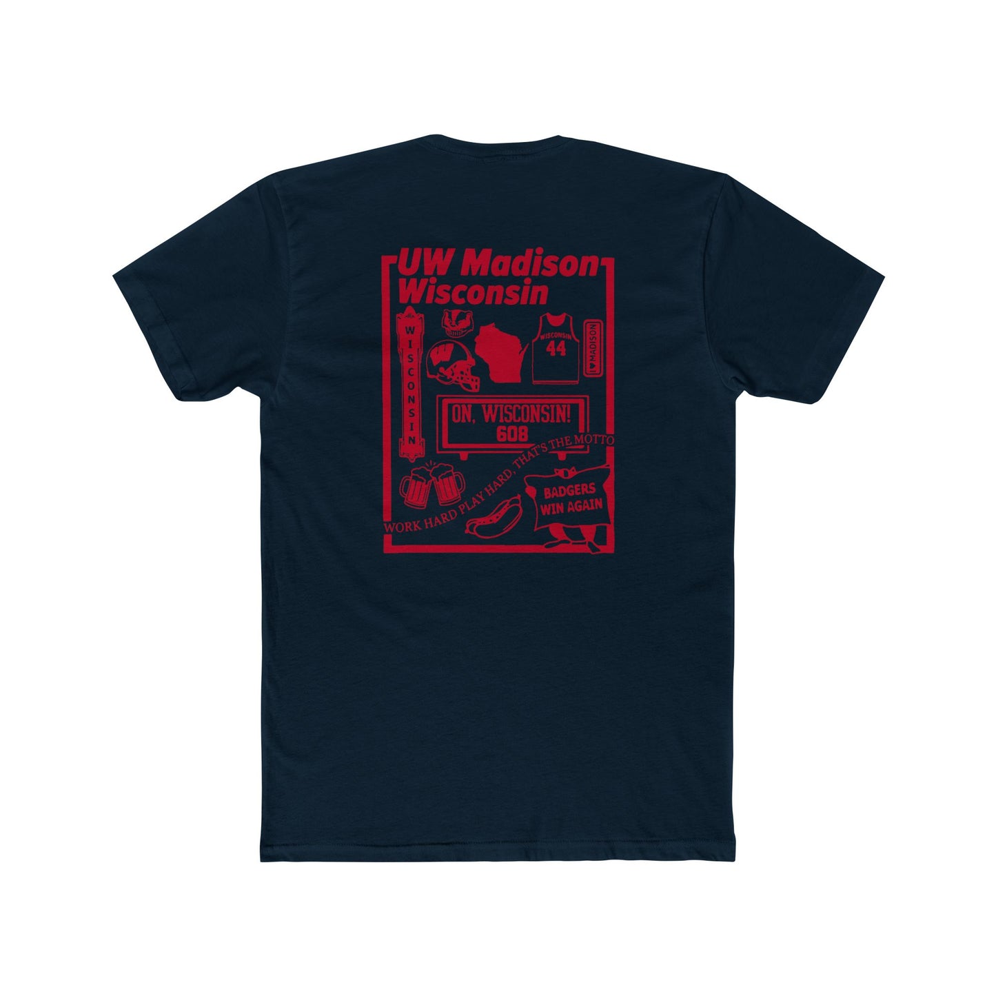 ToOrder Wisconsin Badgers Icon Tee — Gildan Softstyle