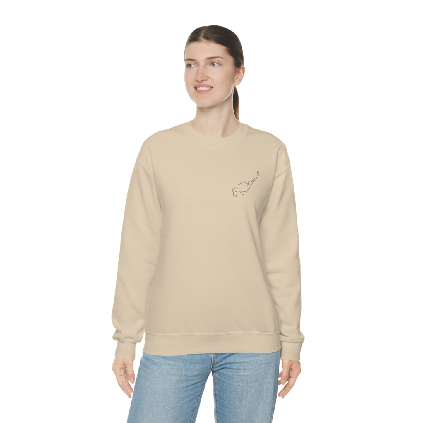 Paddle Board Girl - Park Lake Unisex Heavy Blend™ Crewneck Sweatshirt