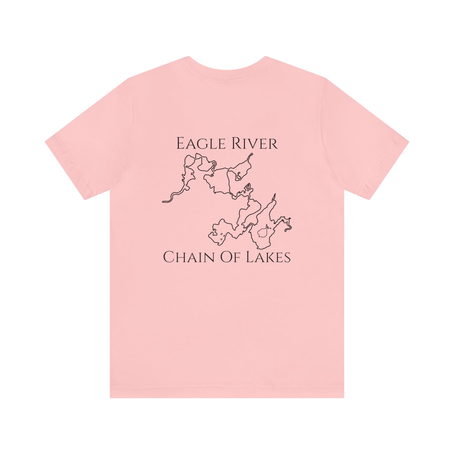 Eagle River Kayak Front - Unisex Lightweight Short Sleeve Tee