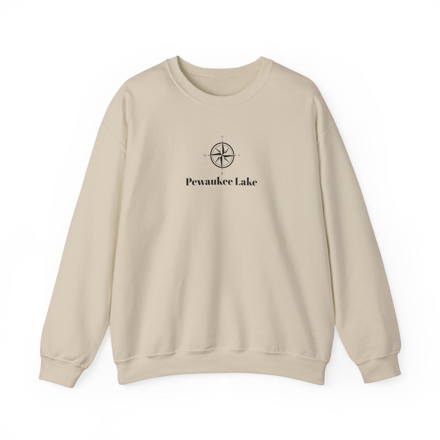Pewaukee Lake Compass Rose Unisex Heavy Blend™ Crewneck Sweatshirt