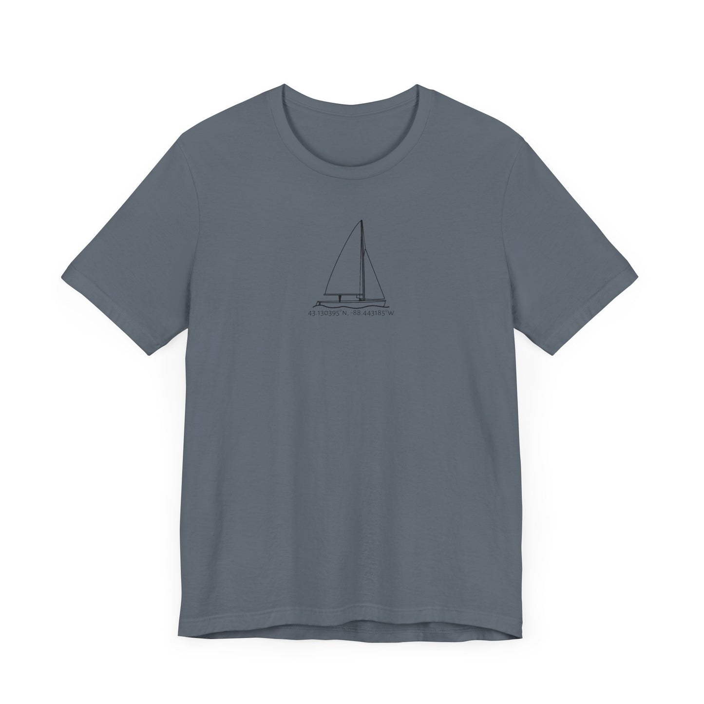 Sailboat 470 Model Type Unisex Lightweight Short Sleeve Tee