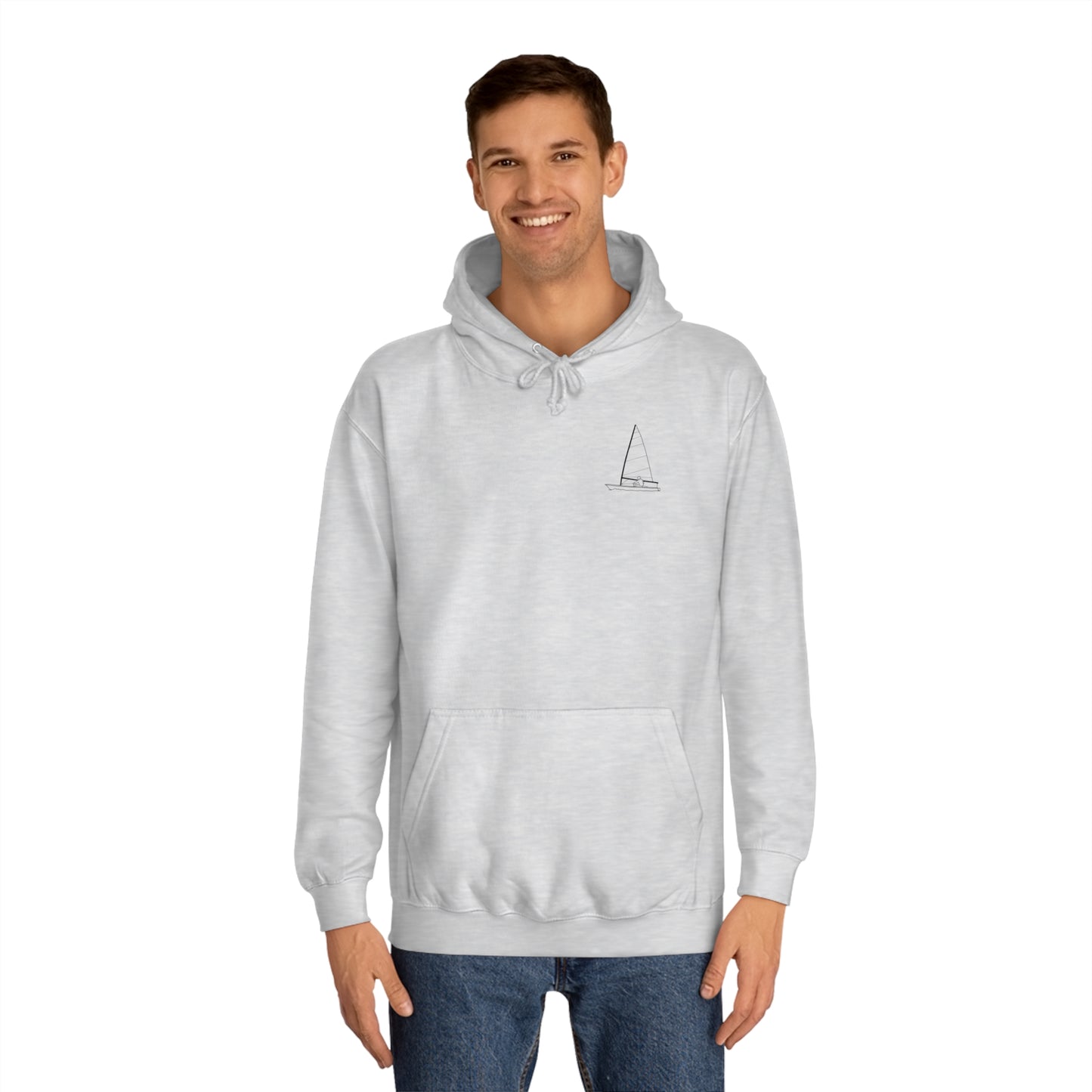 Sailboat Patch, LaBelle Yacht Club - Unisex Hoodie Medium Weight