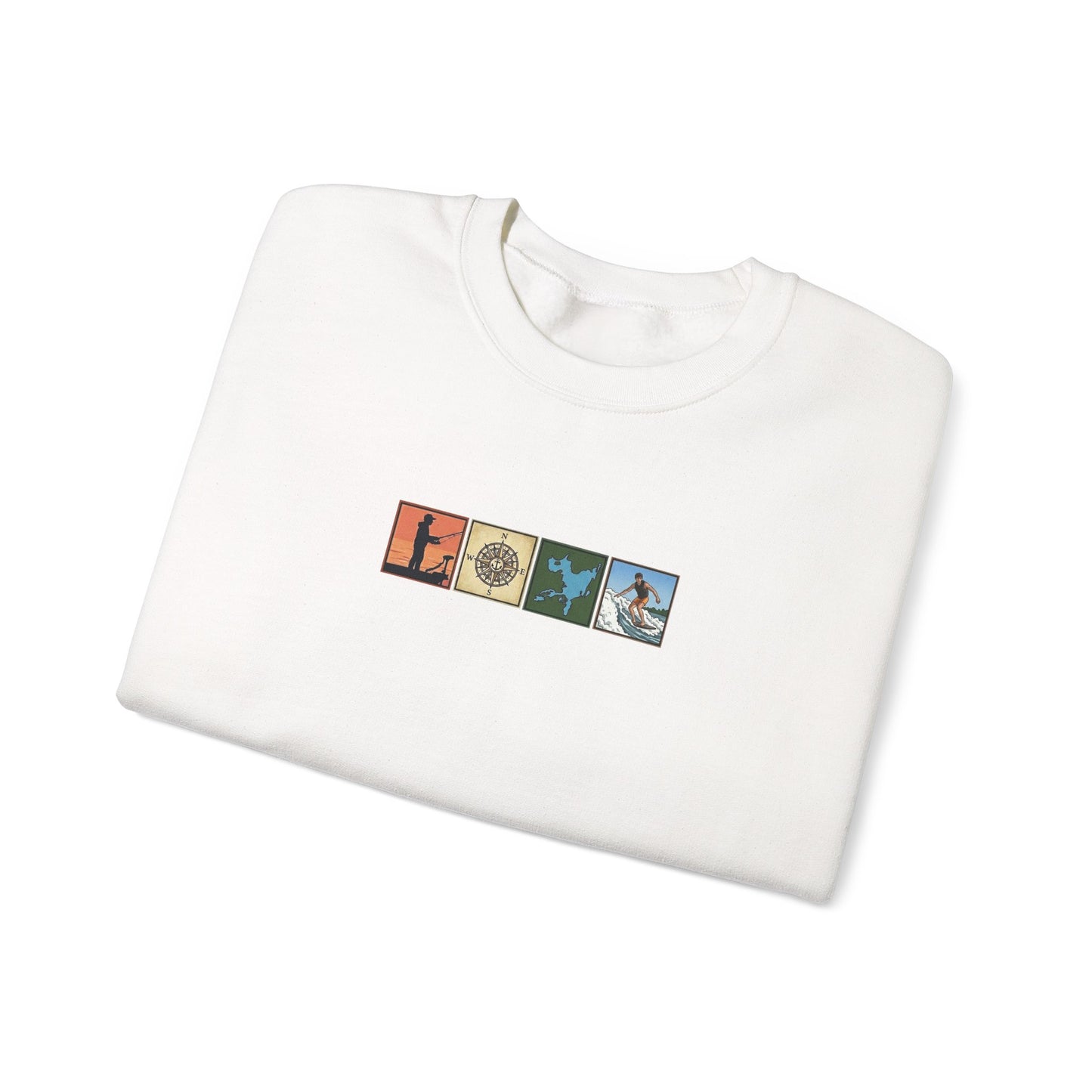 Okauchee Lake "Icons Style" - Gildan Crewneck Sweatshirt