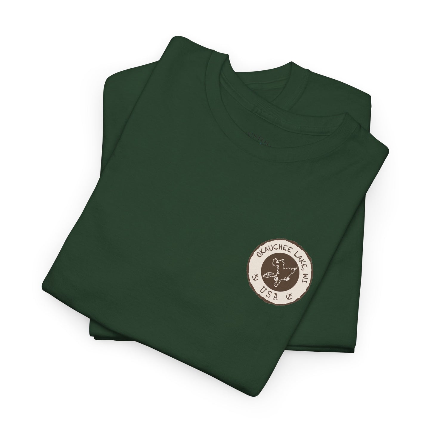 Okauchee Lake Unisex Heavy Tee - Vintage Postmark Style