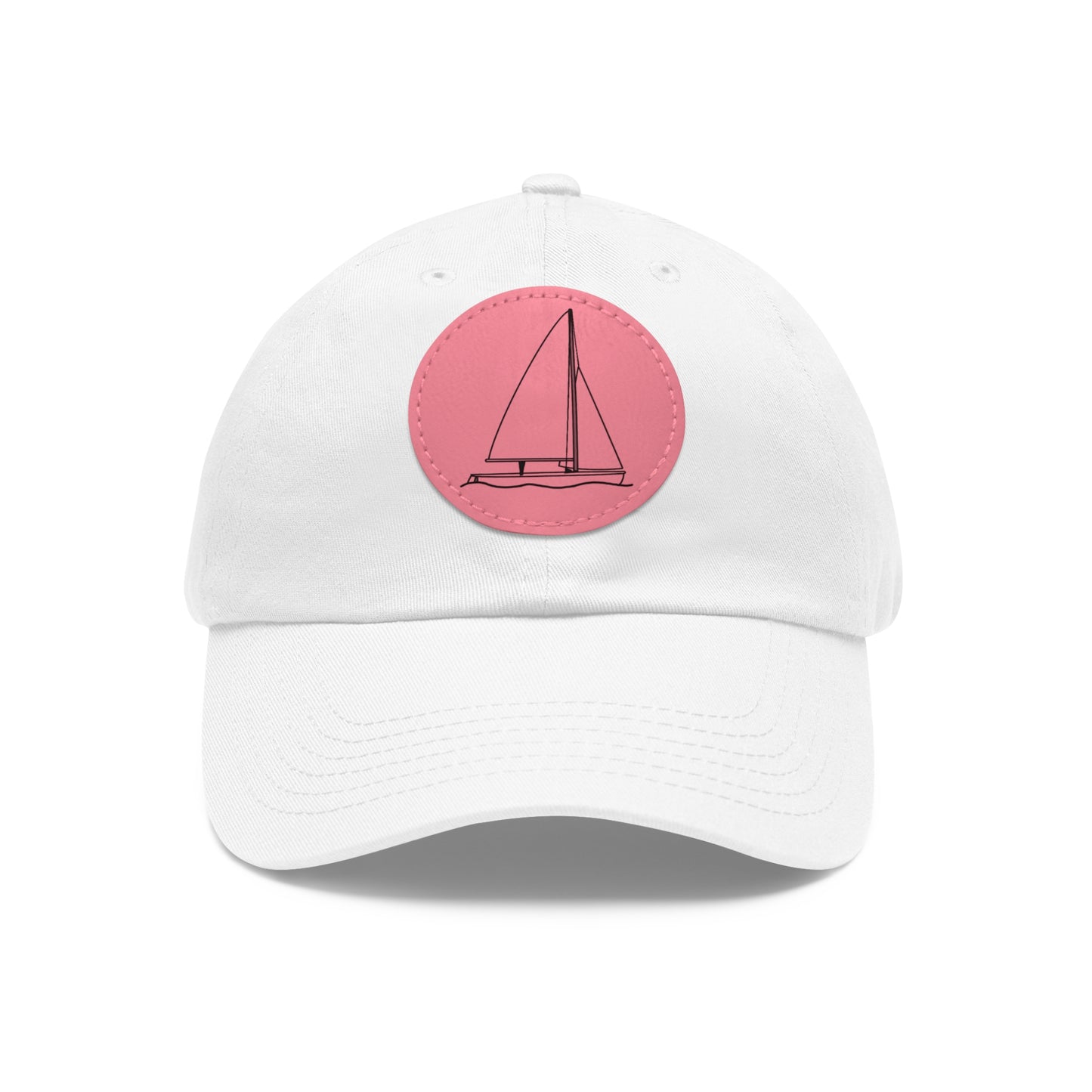 Sailboat 470 model Hat with Leather Patch (Round)