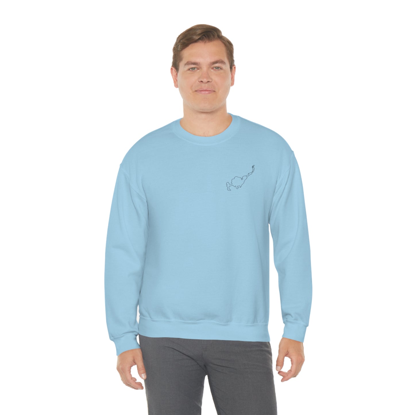 Paddle Board Girl - Park Lake Unisex Heavy Blend™ Crewneck Sweatshirt