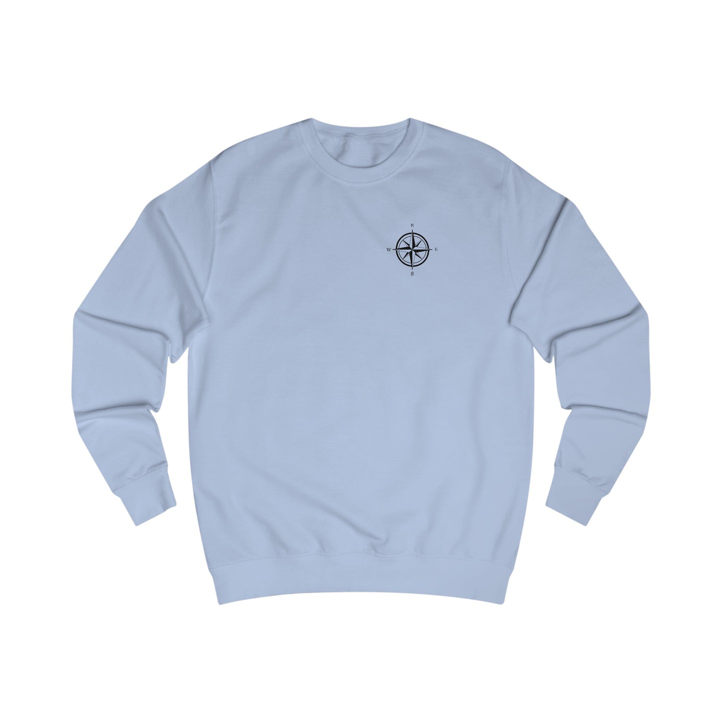 Bow fishing and Compass Rose Model - Men's Crewneck Sweatshirt