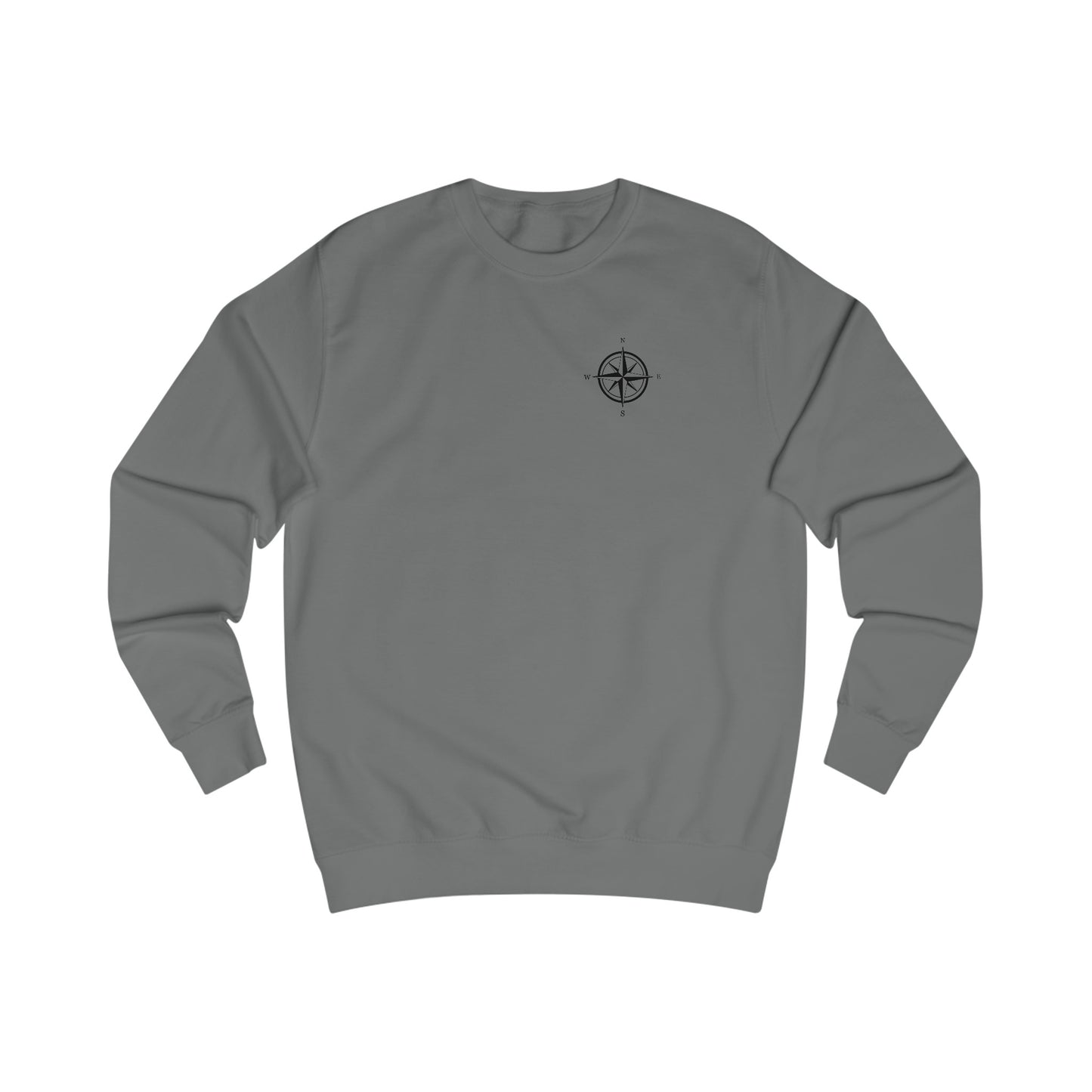 Bow fishing and Compass Rose Model - Men's Crewneck Sweatshirt