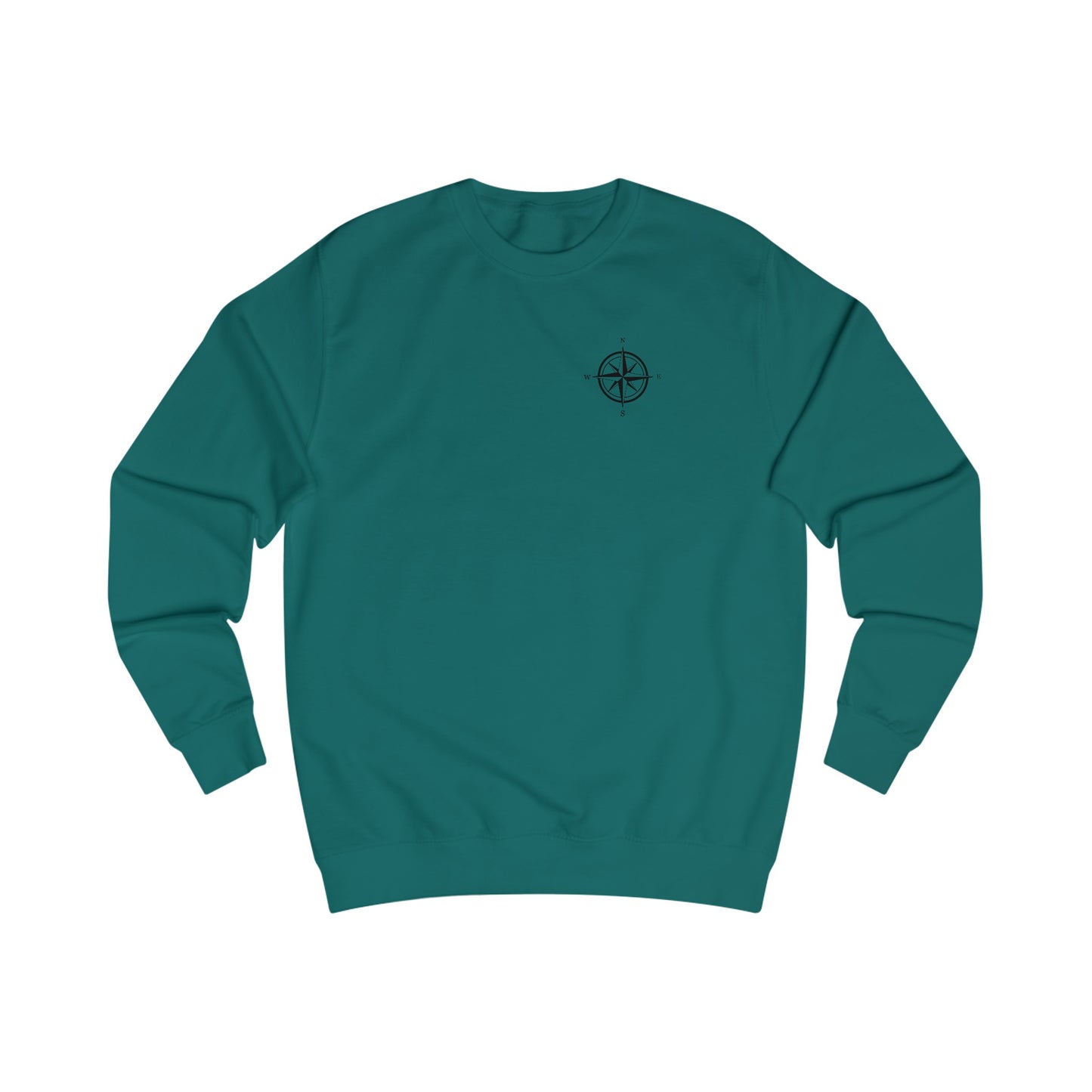 Bow fishing and Compass Rose Model - Men's Crewneck Sweatshirt