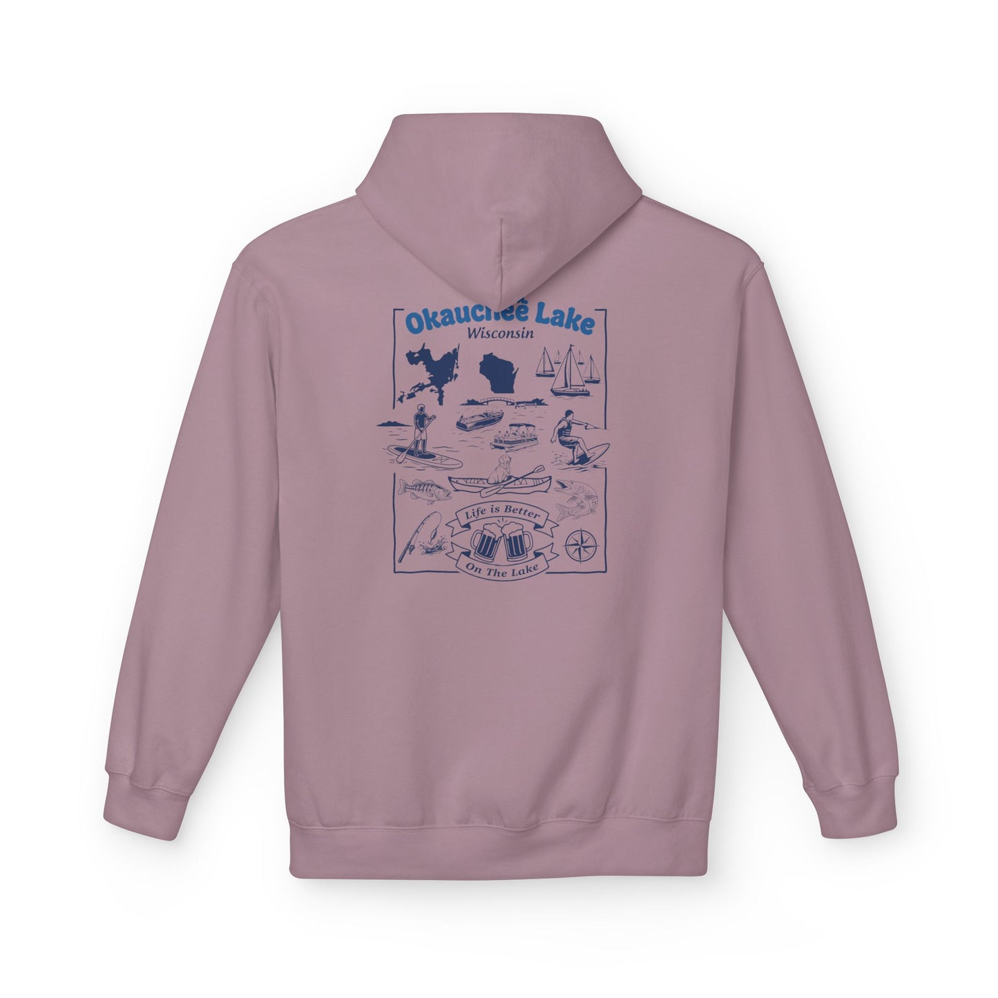 Okauchee Lake Midweight Travel Hoodie -  FD Style #1 (CLC)