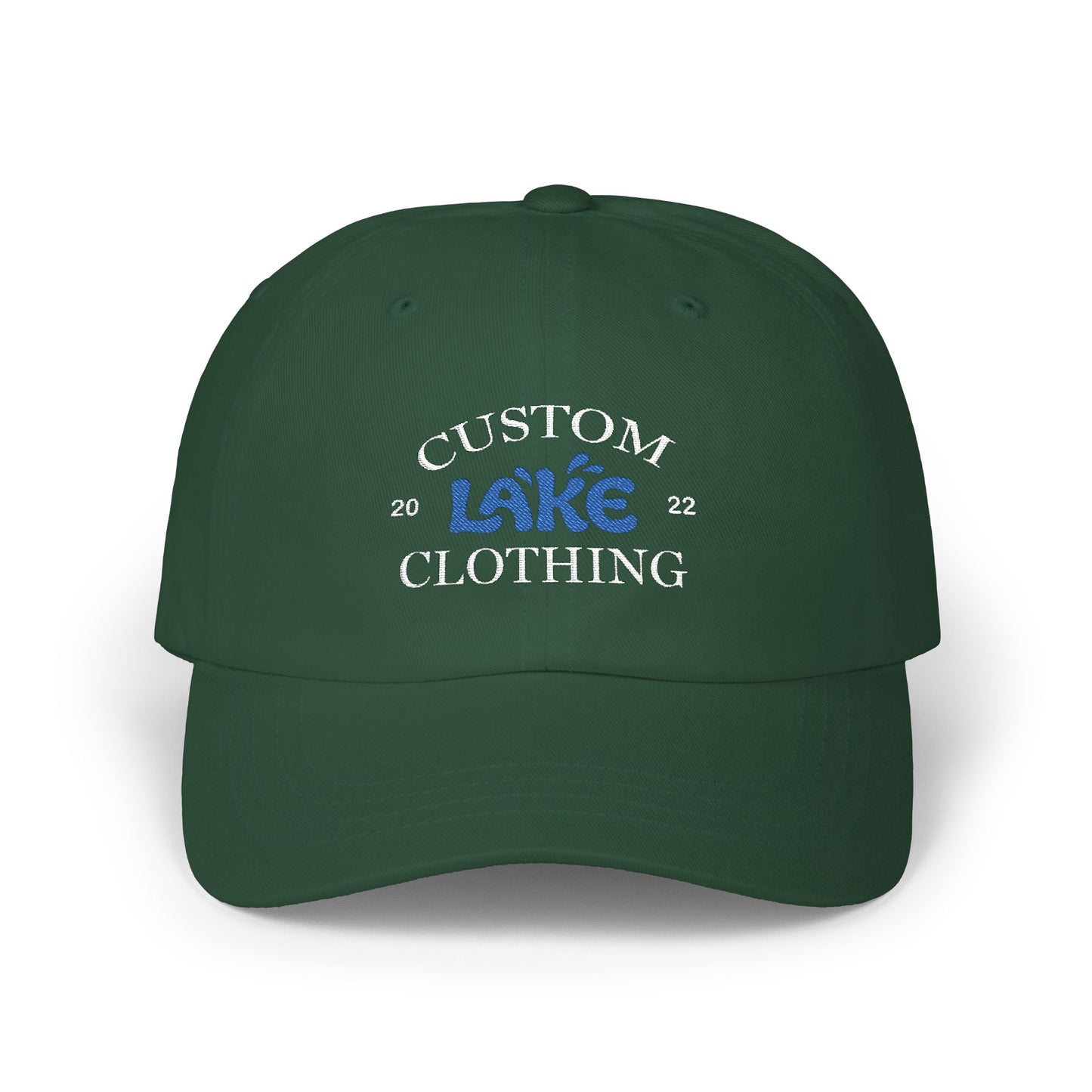 CLC Embroidered Classic Dad Cap (White Text)